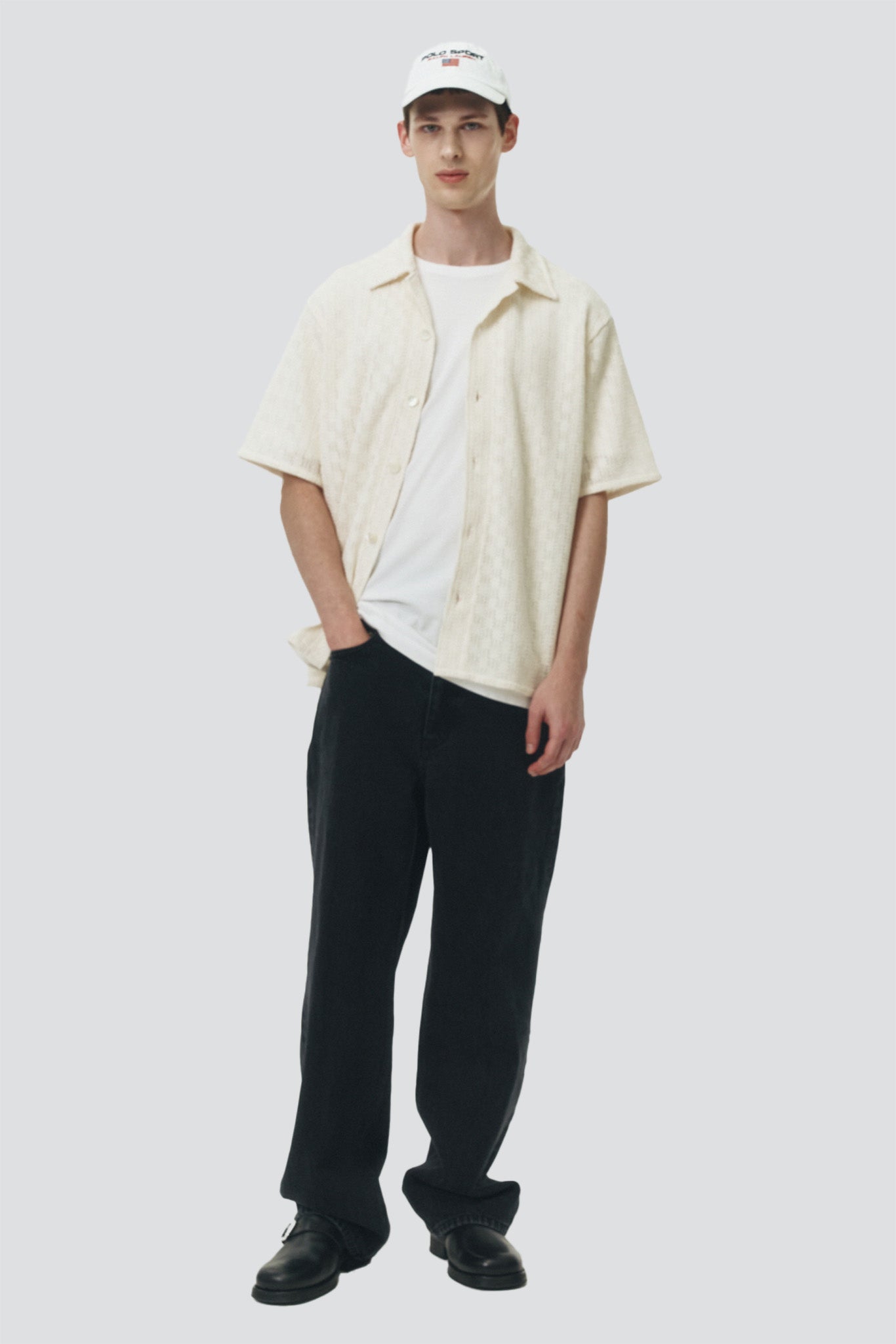 Dark Brown Padded Cotton Nylon Jumper