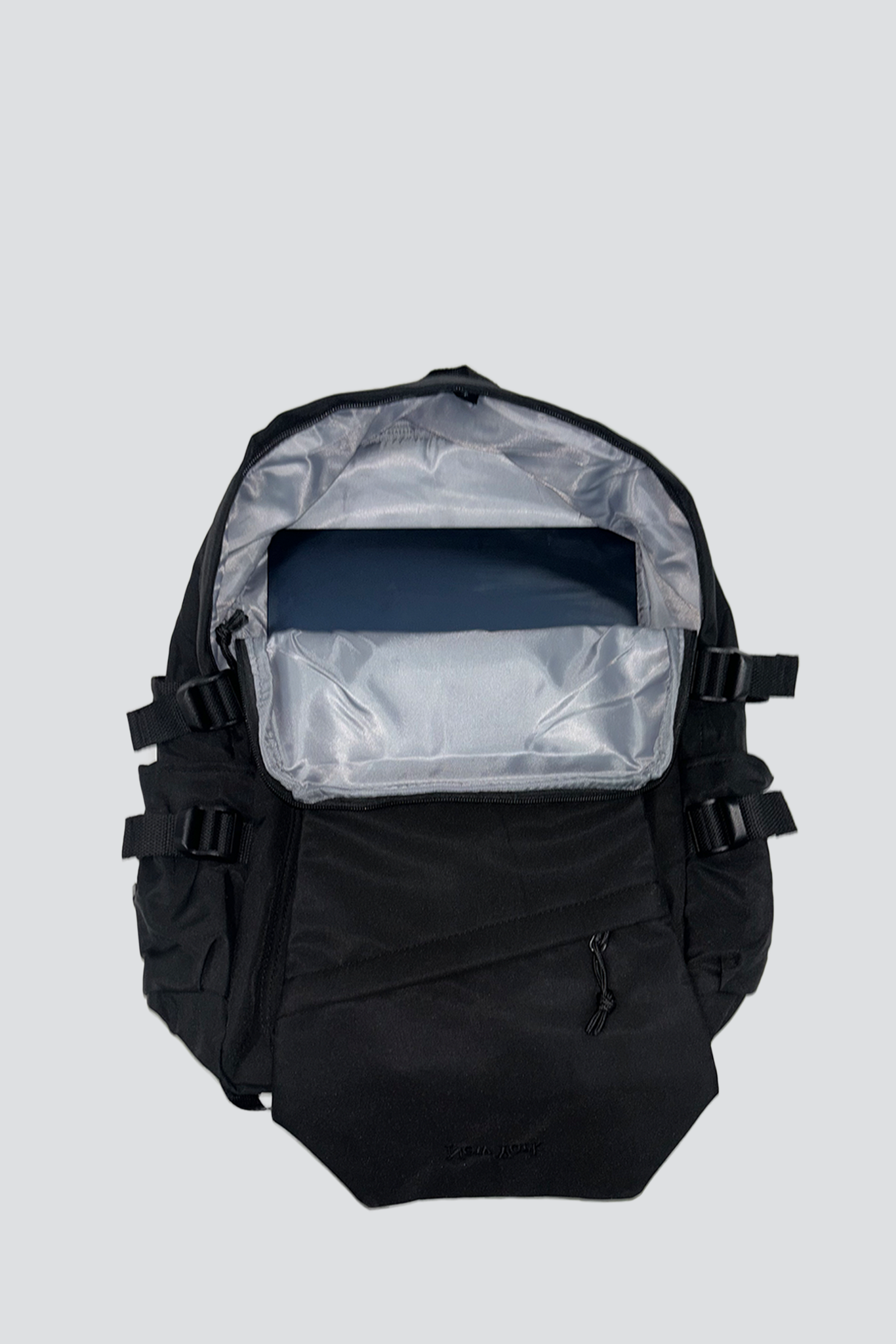 Nylon Embroidered New York Logo Strap Backpack - Black