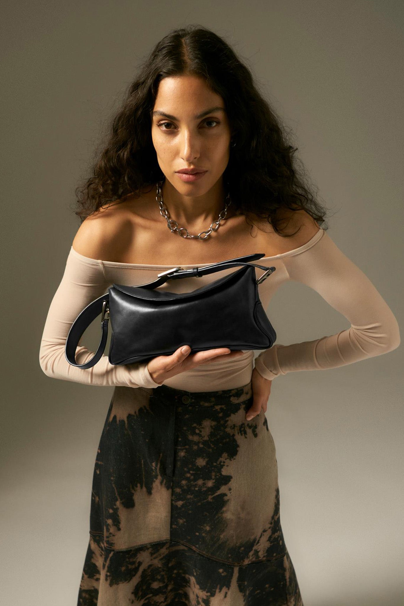 Black Leather Hanoi Bag