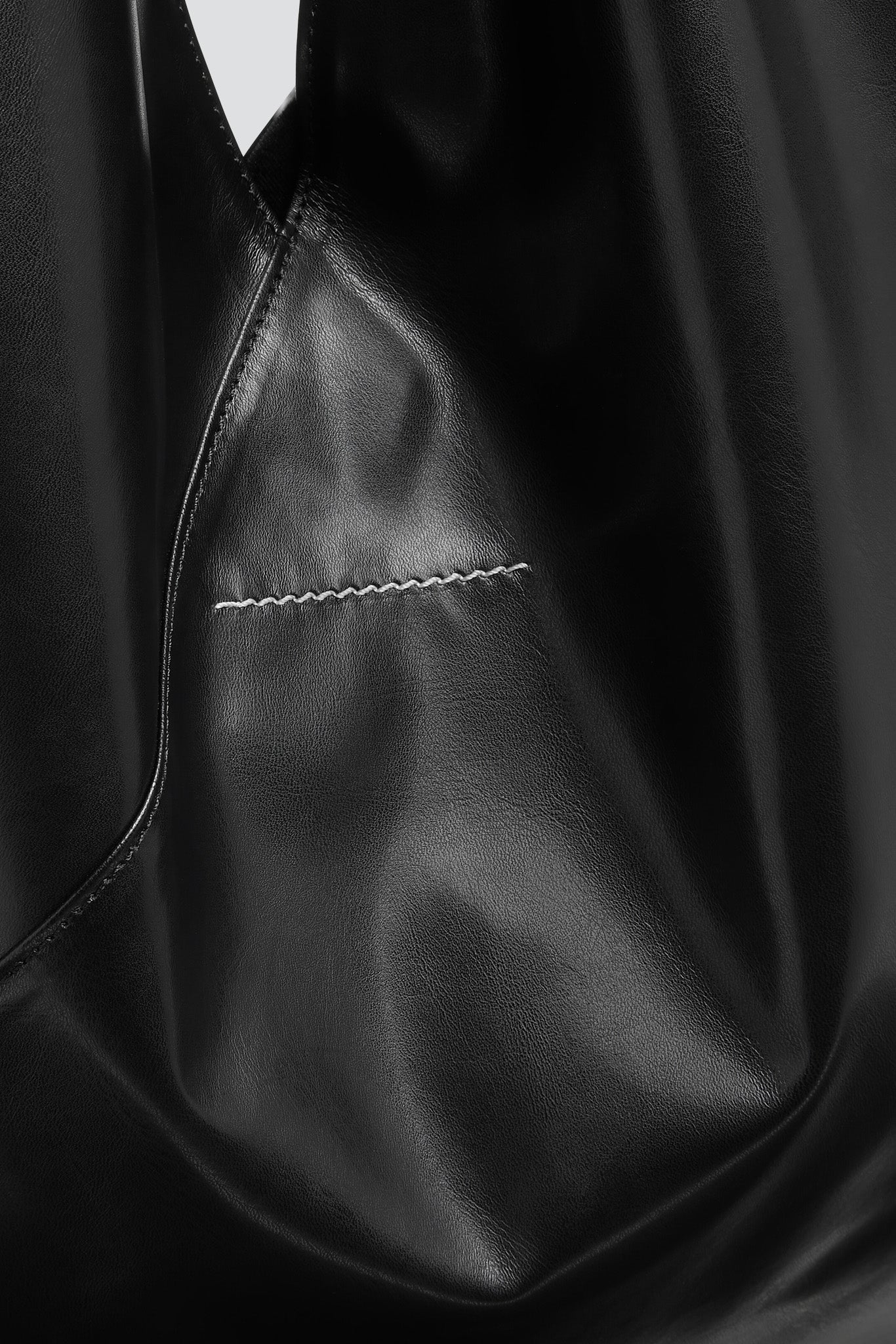 Black Leather Japanese Bag