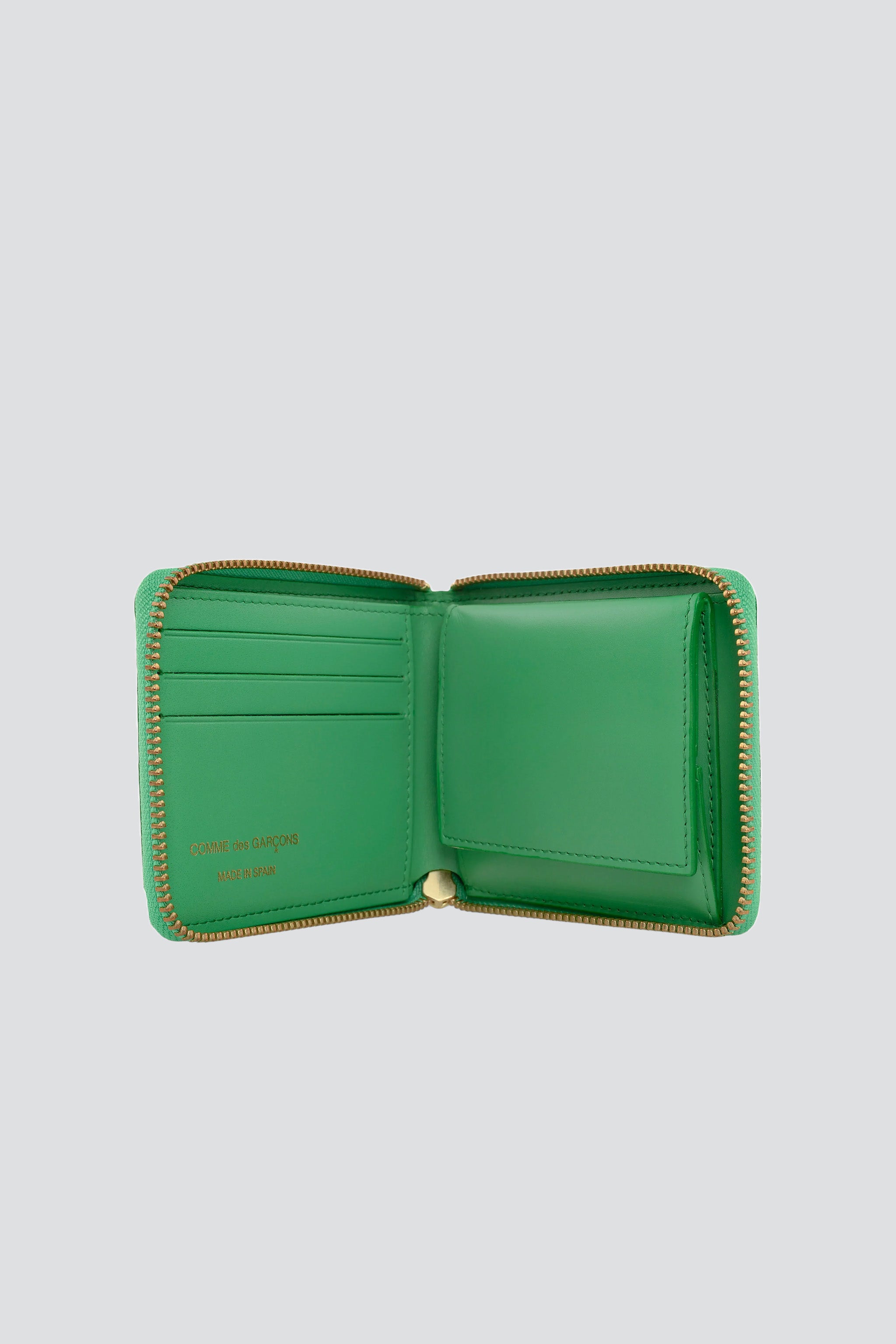 Classic Leather Wallet - Green - SA7100