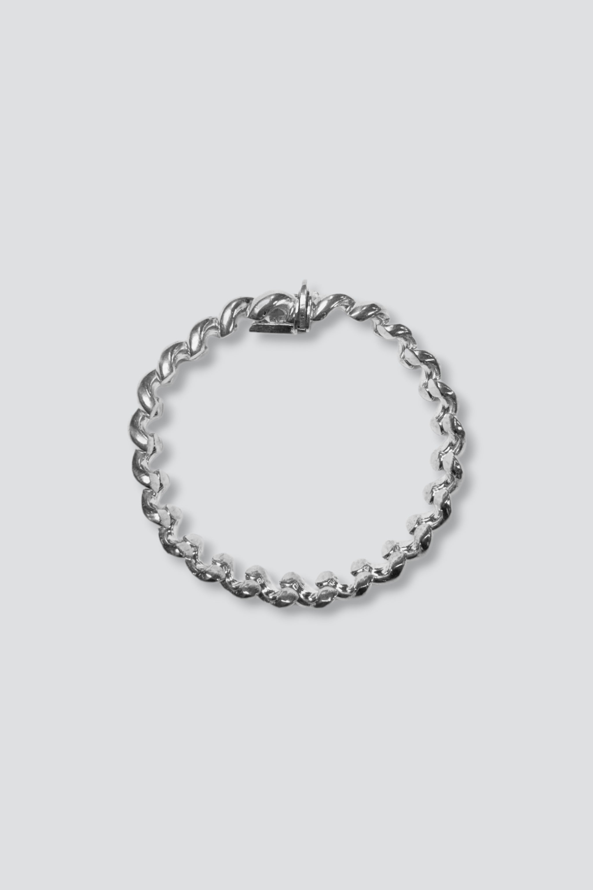 Sterling Silver Double Curb Chain Bracelet