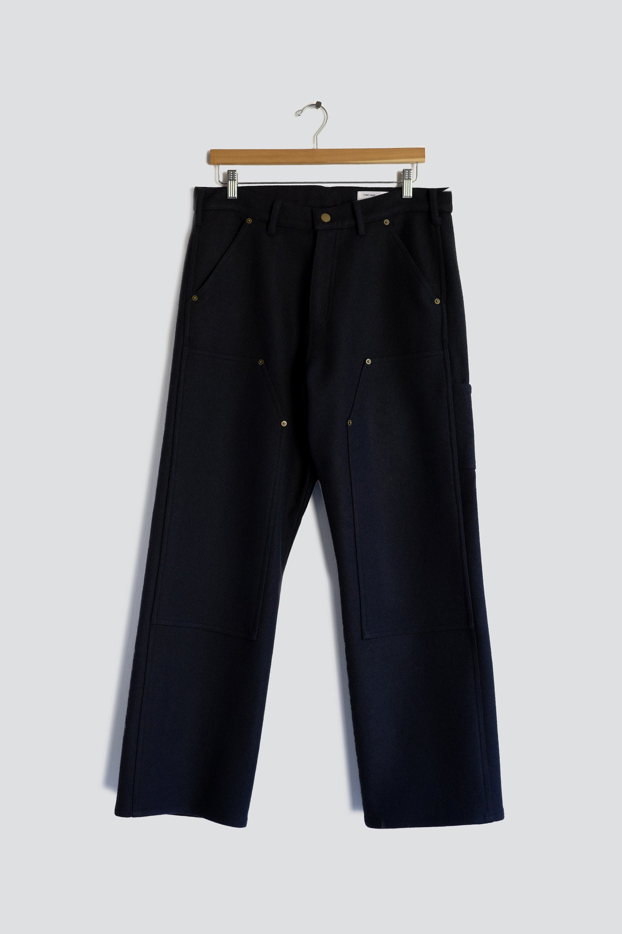Navy Jamie Wool Work Trouser