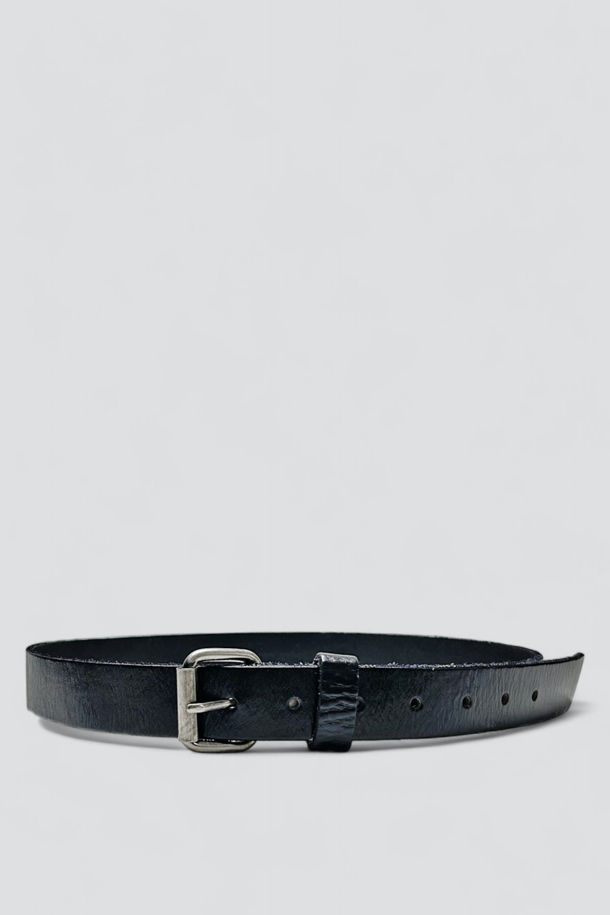 New York Studio genuine leather belt, L, 39 inch 25mm Belt in Grain Leather - Black – Brooklyn Tailors main image 3