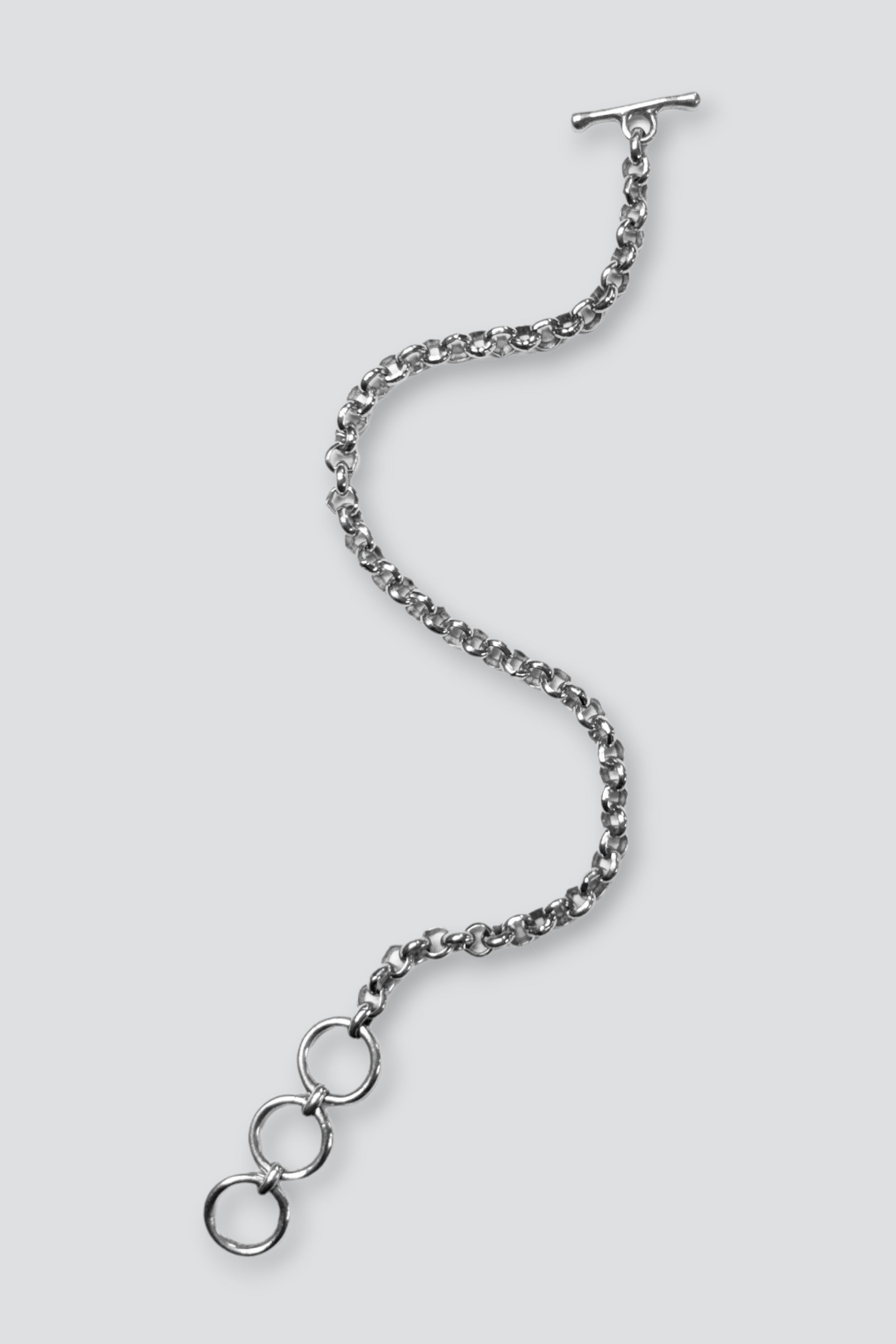 Sterling Silver Rolo Adjustable Bracelet
