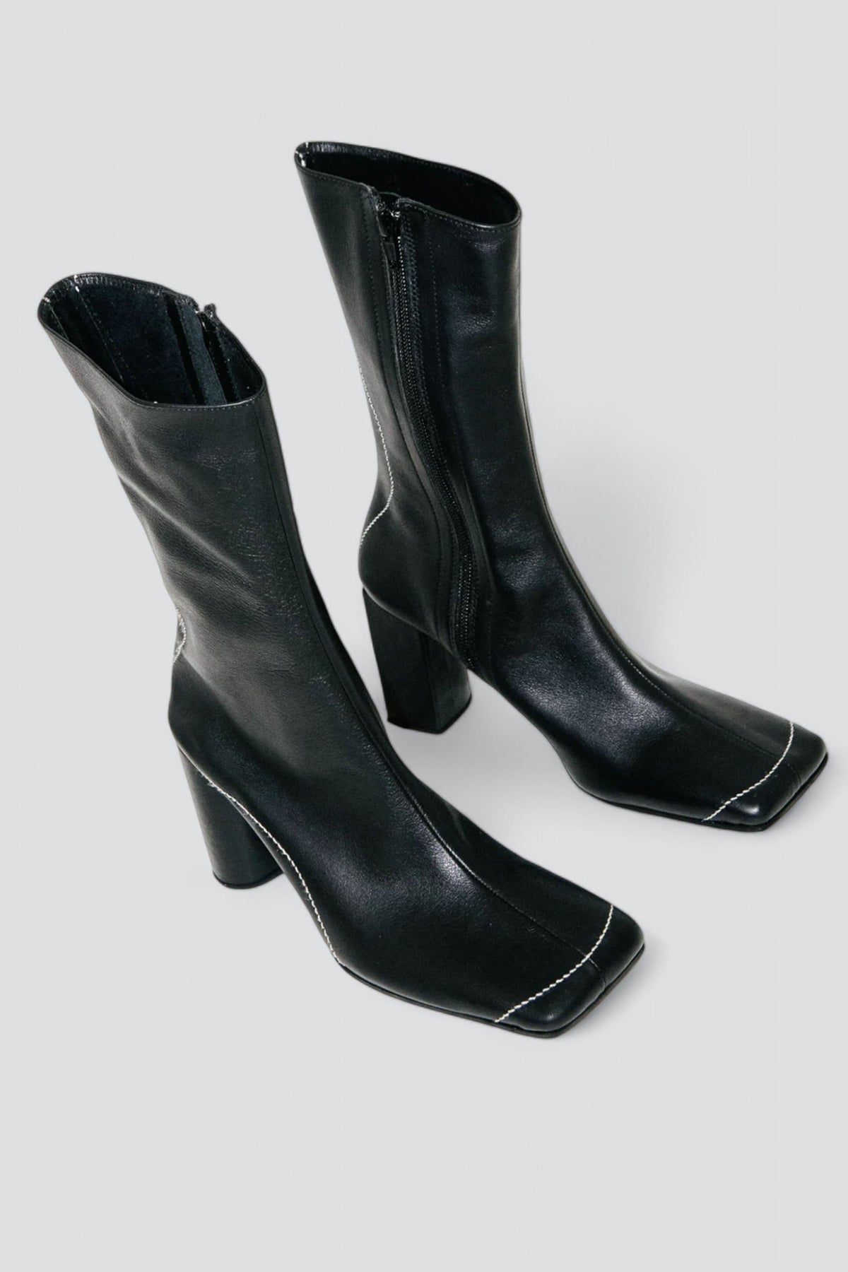 Black Leather Fuerte High Boot - Dubi 37