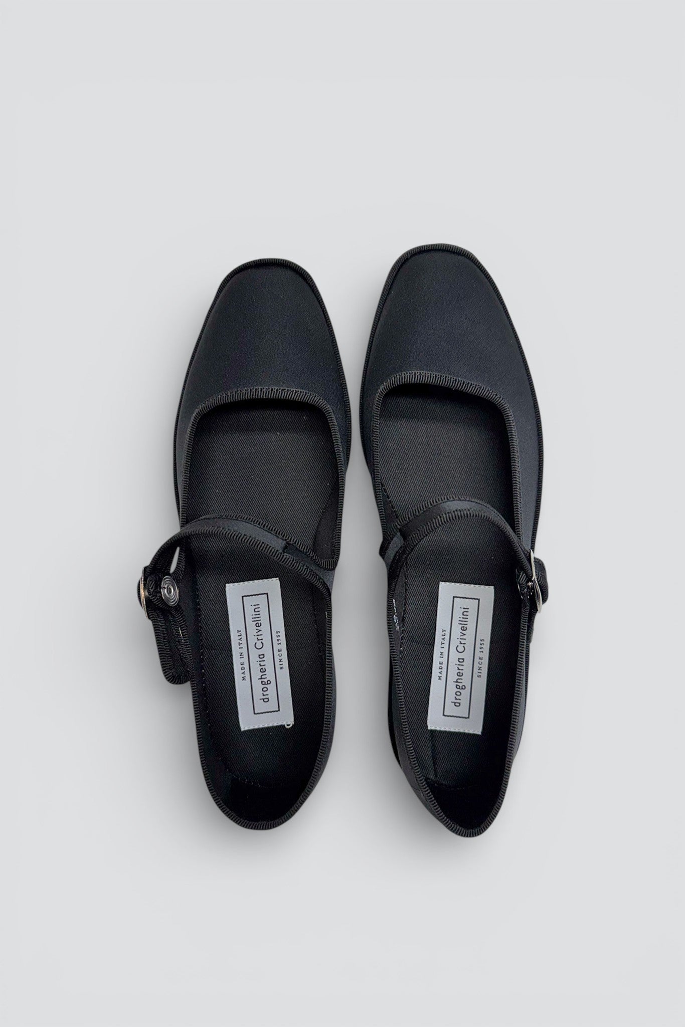 Black Satin Square Toe Mary Jane - Drogheria Crivellini – Assembly