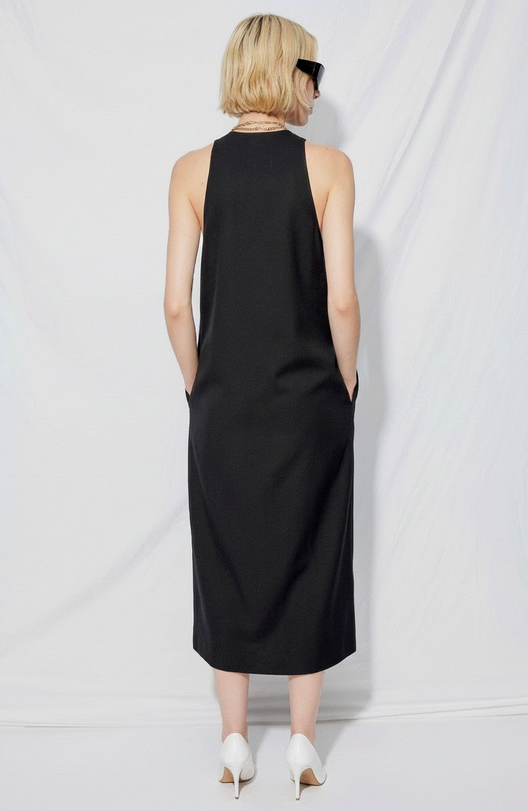 Black Suiting Trapeze Dress - Assembly New York M Black Suiting Trapeze Dress - Assembly New York M