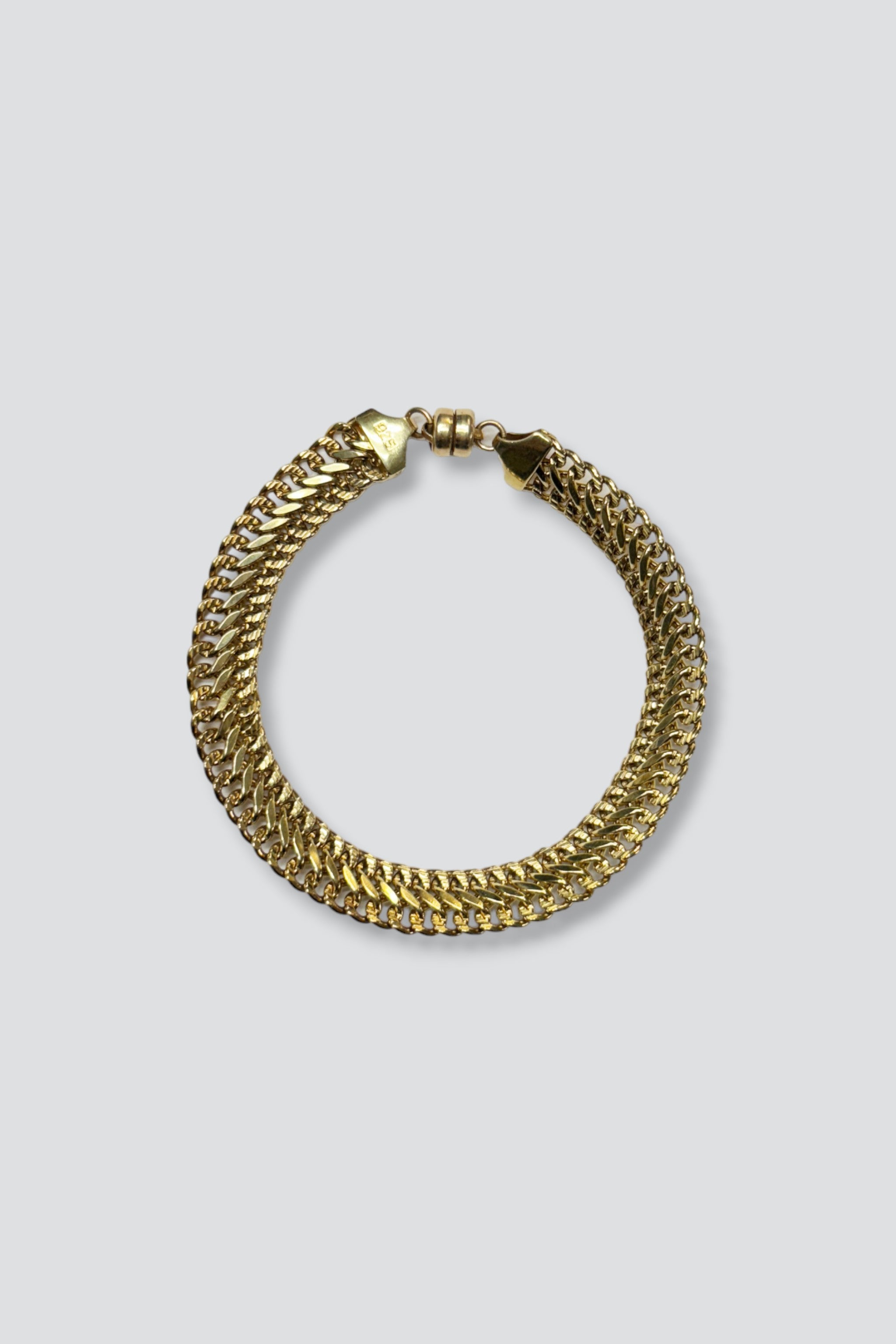 14K Gold Vermeil Wide Chain Bracelet
