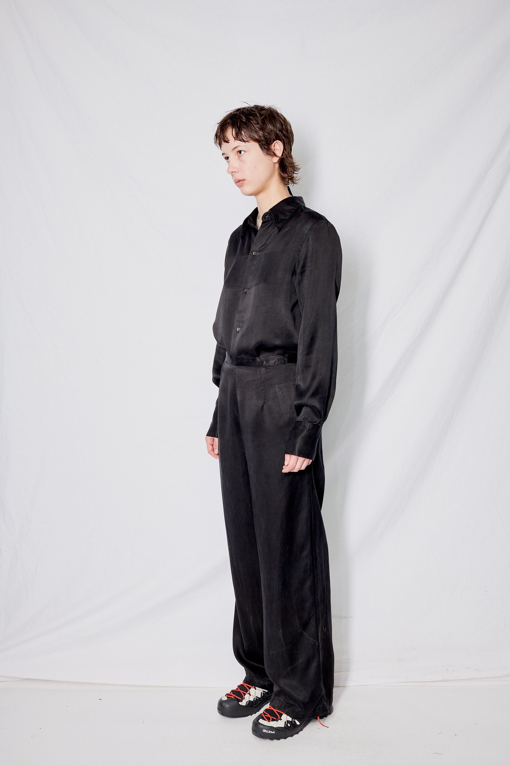 Black Cupro Clean Pant