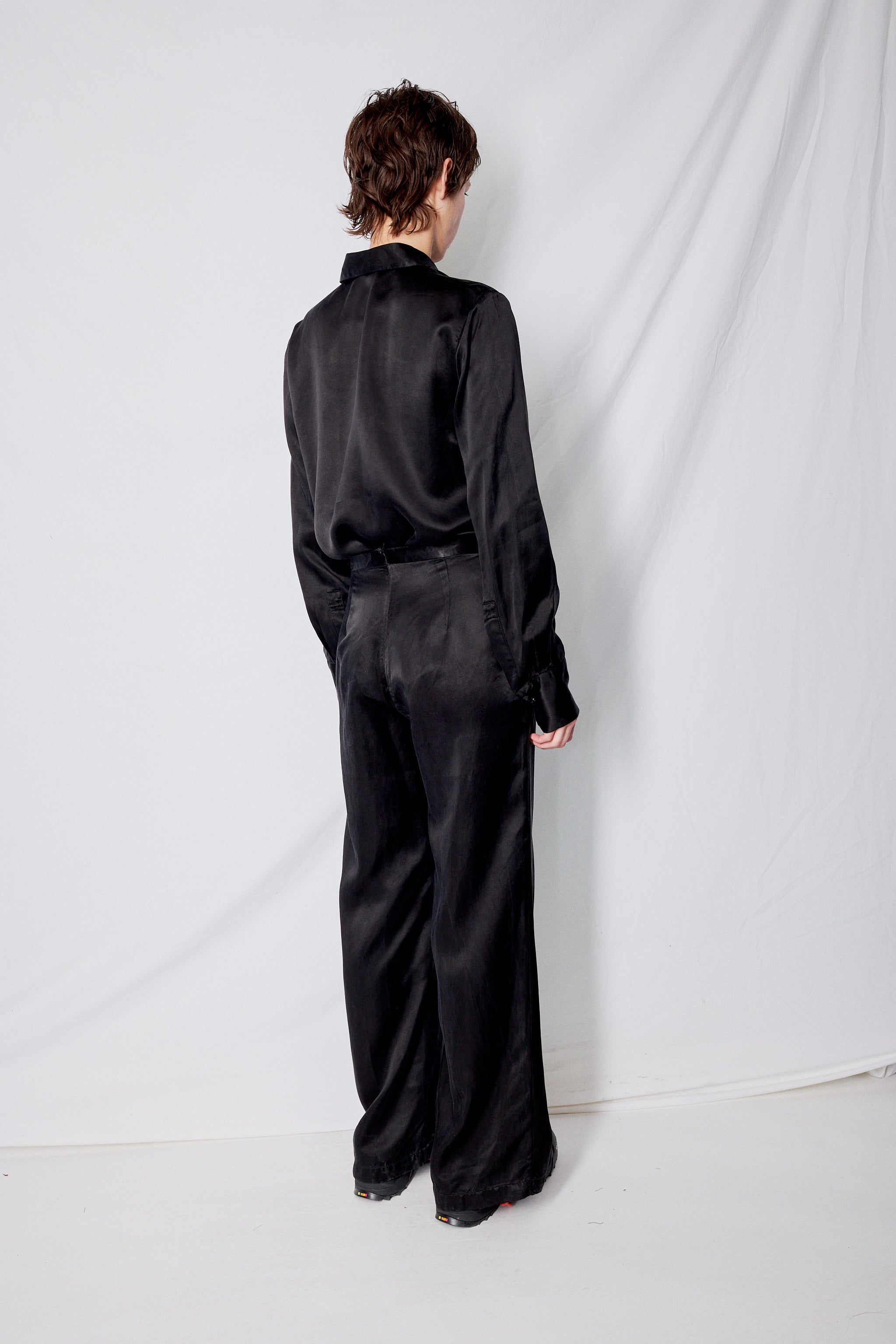 Black Cupro Clean Pant