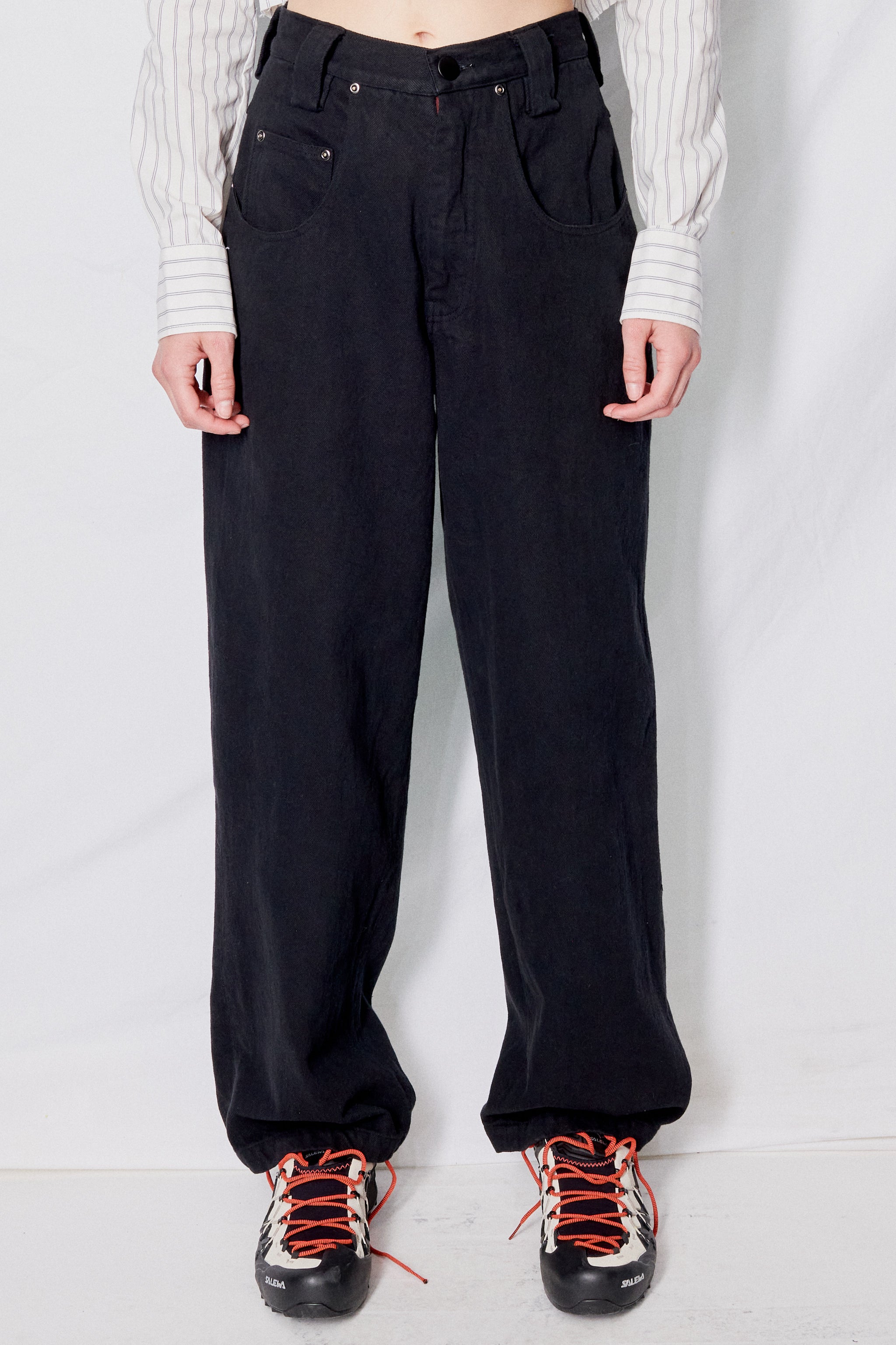 Black Denim Baggy Jean