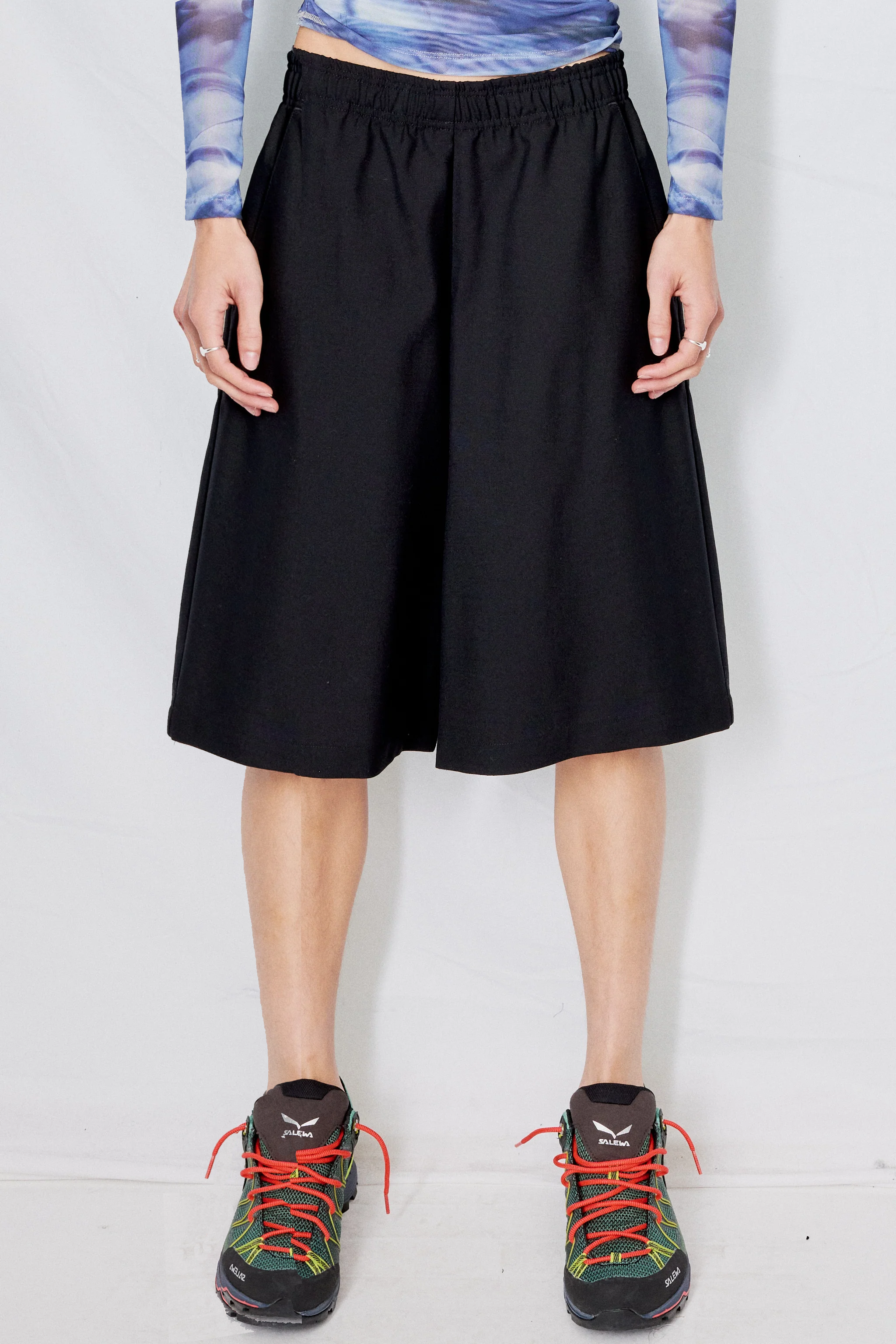 Black Suiting Long Short