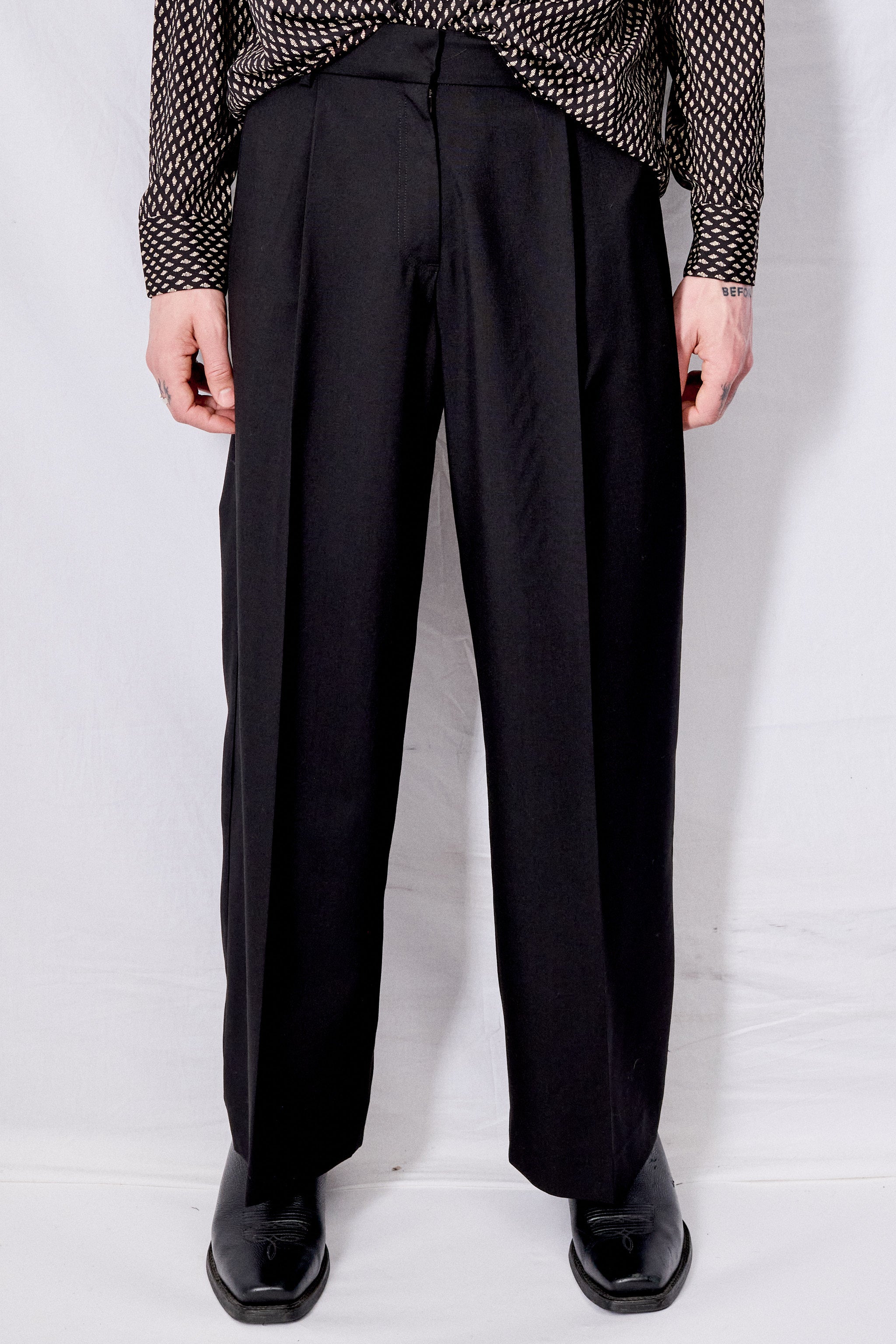 Black Suiting Homme Pant