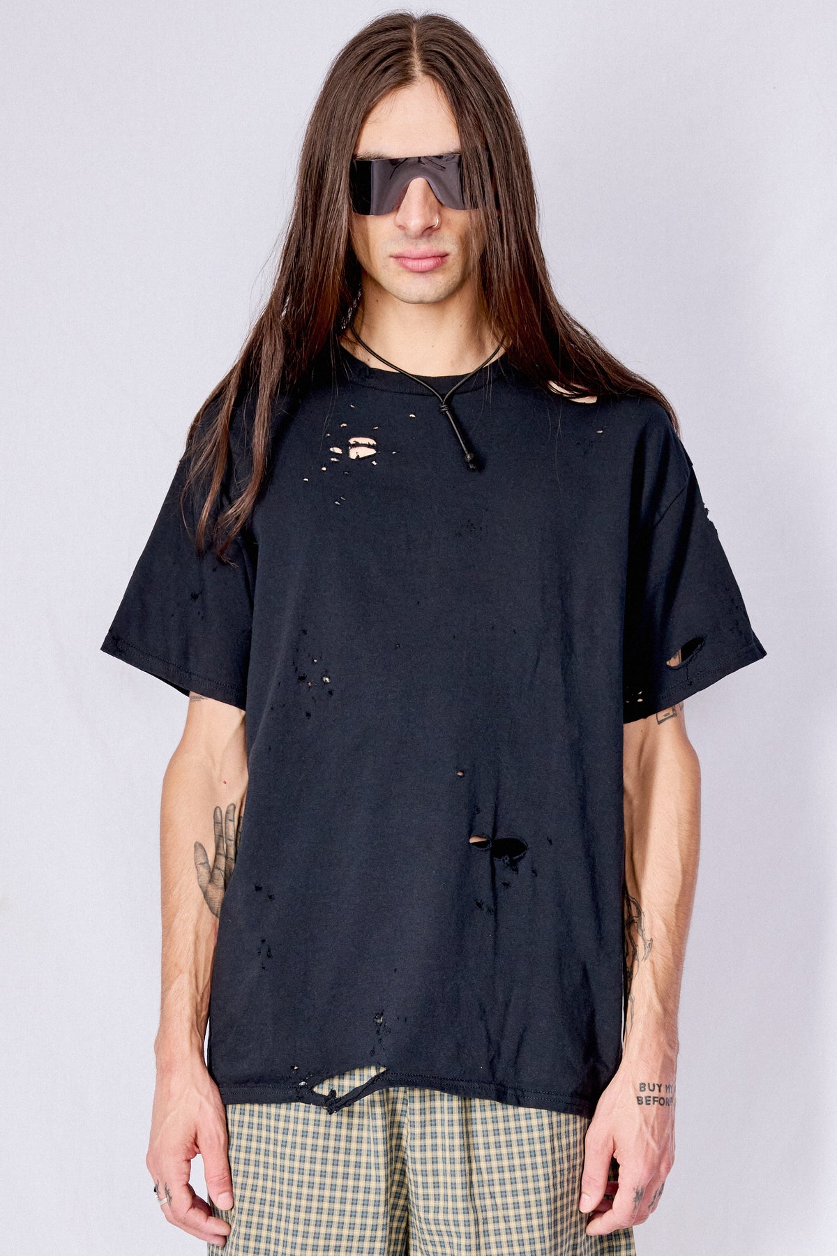 distressed dress shirt KOMUNE