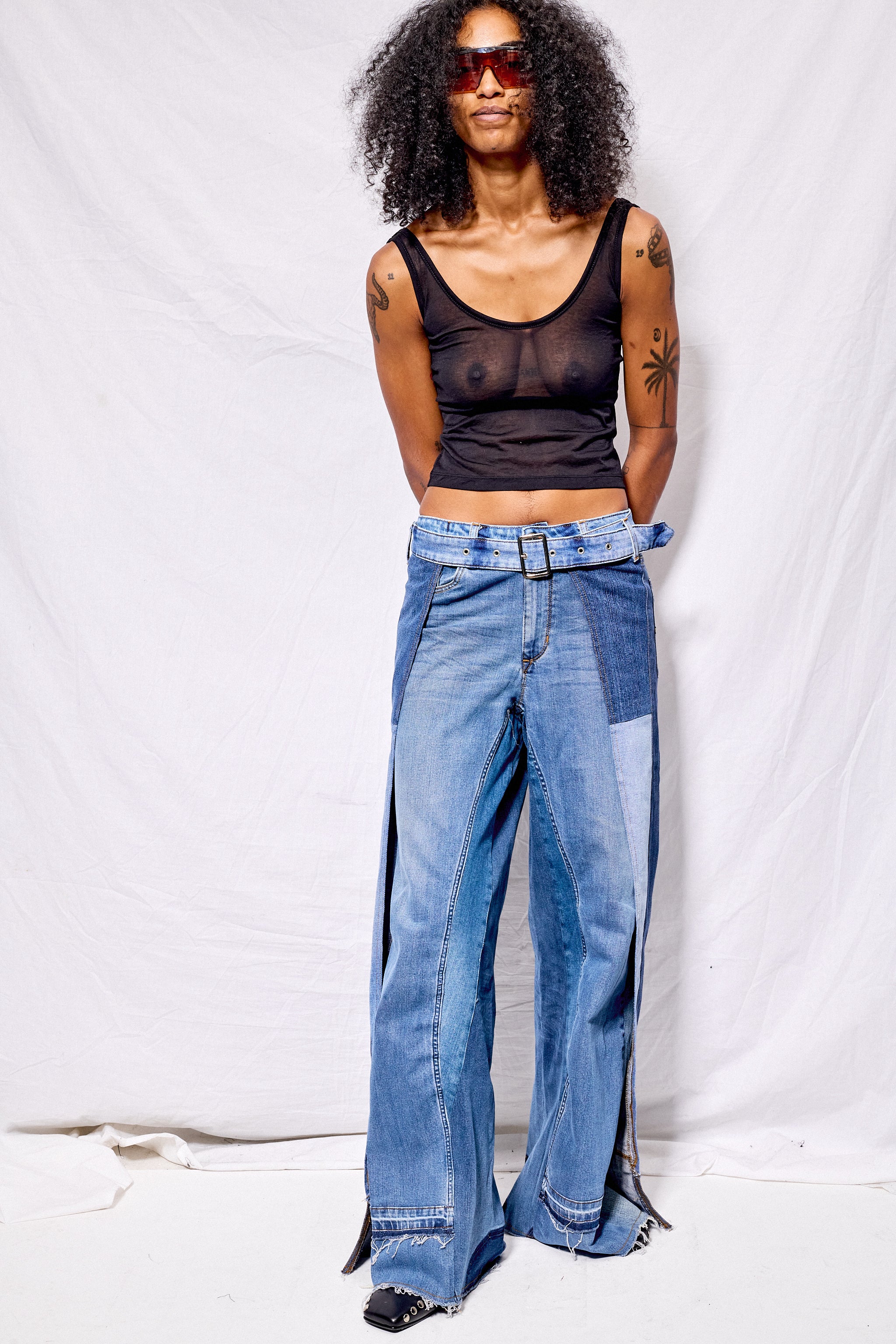 Upcycled Denim Palmsprings Pant - Façon Jacmin – Assembly New York