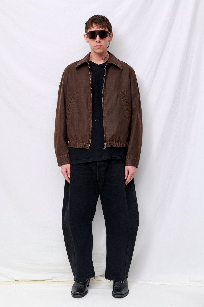 Brown Coating Cotton Drizzler Jacket - Yoke – Assembly New York