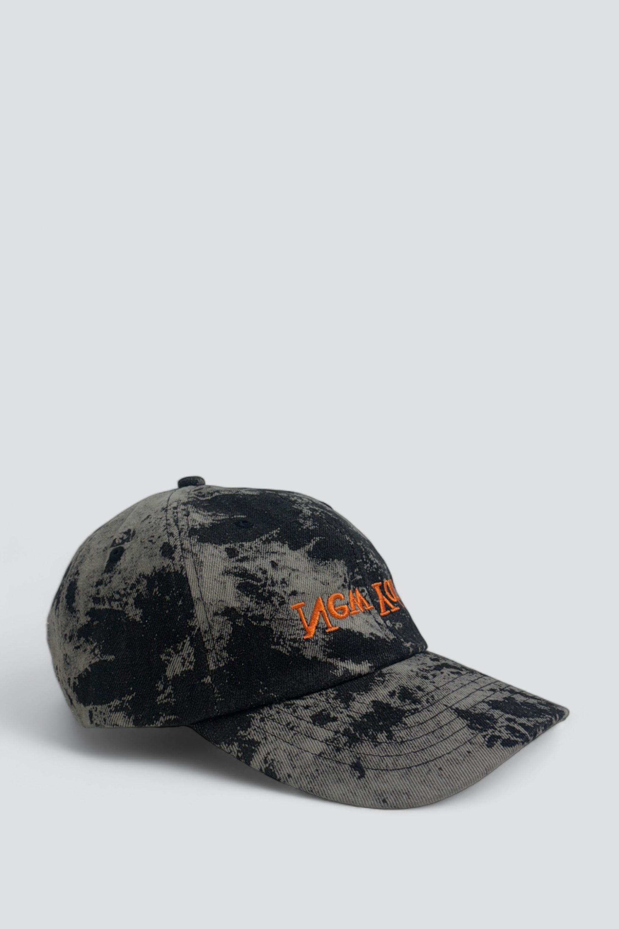 New York Embroidered Hat - Black Tie Dye/Orange