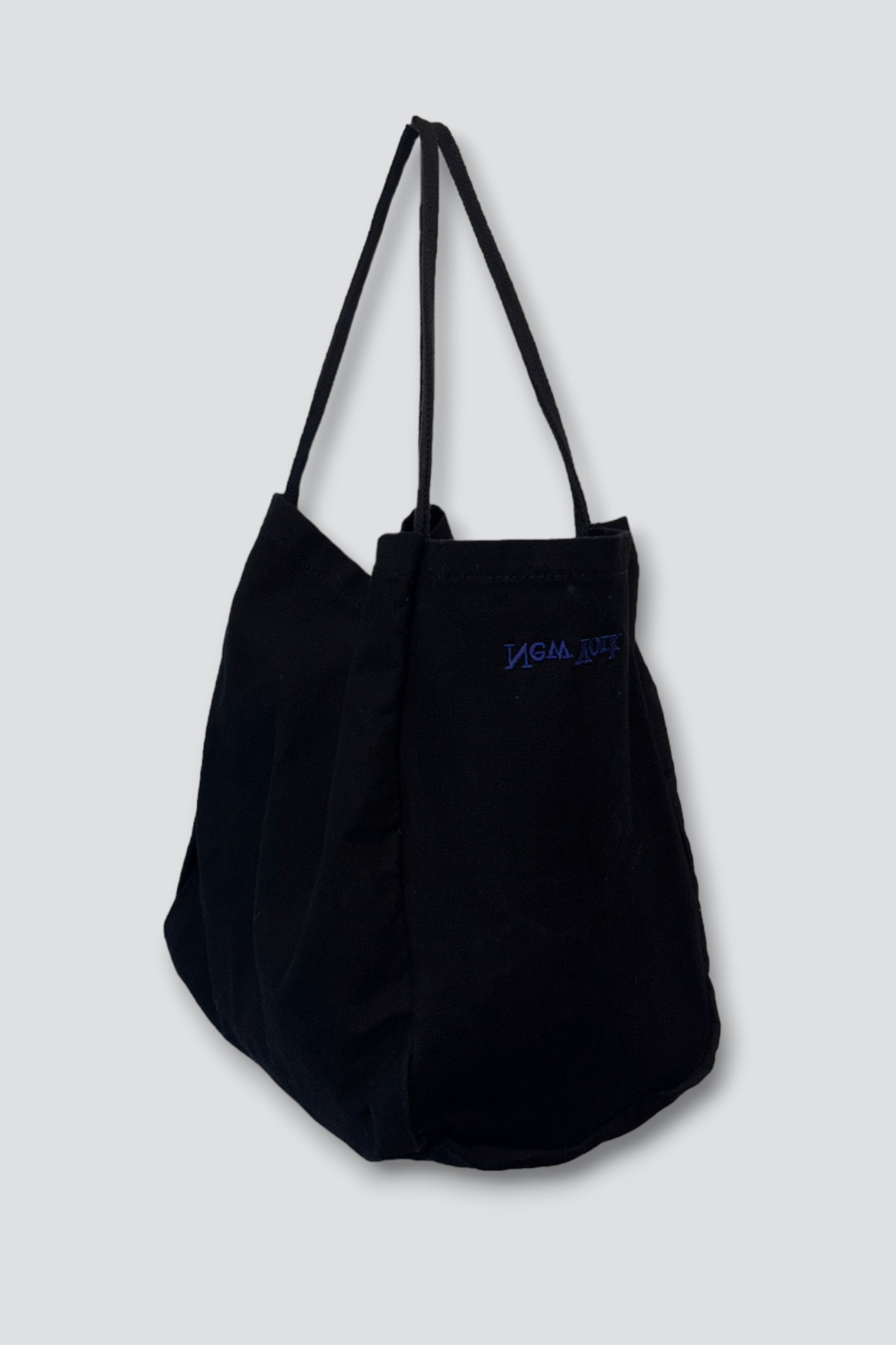 Canvas New York Logo Embroidered Tote Bag - Black/Blue