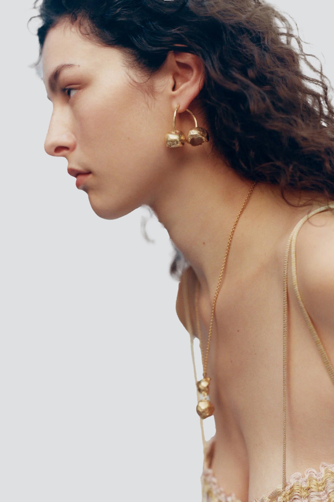 Gold Cerezas Earrings