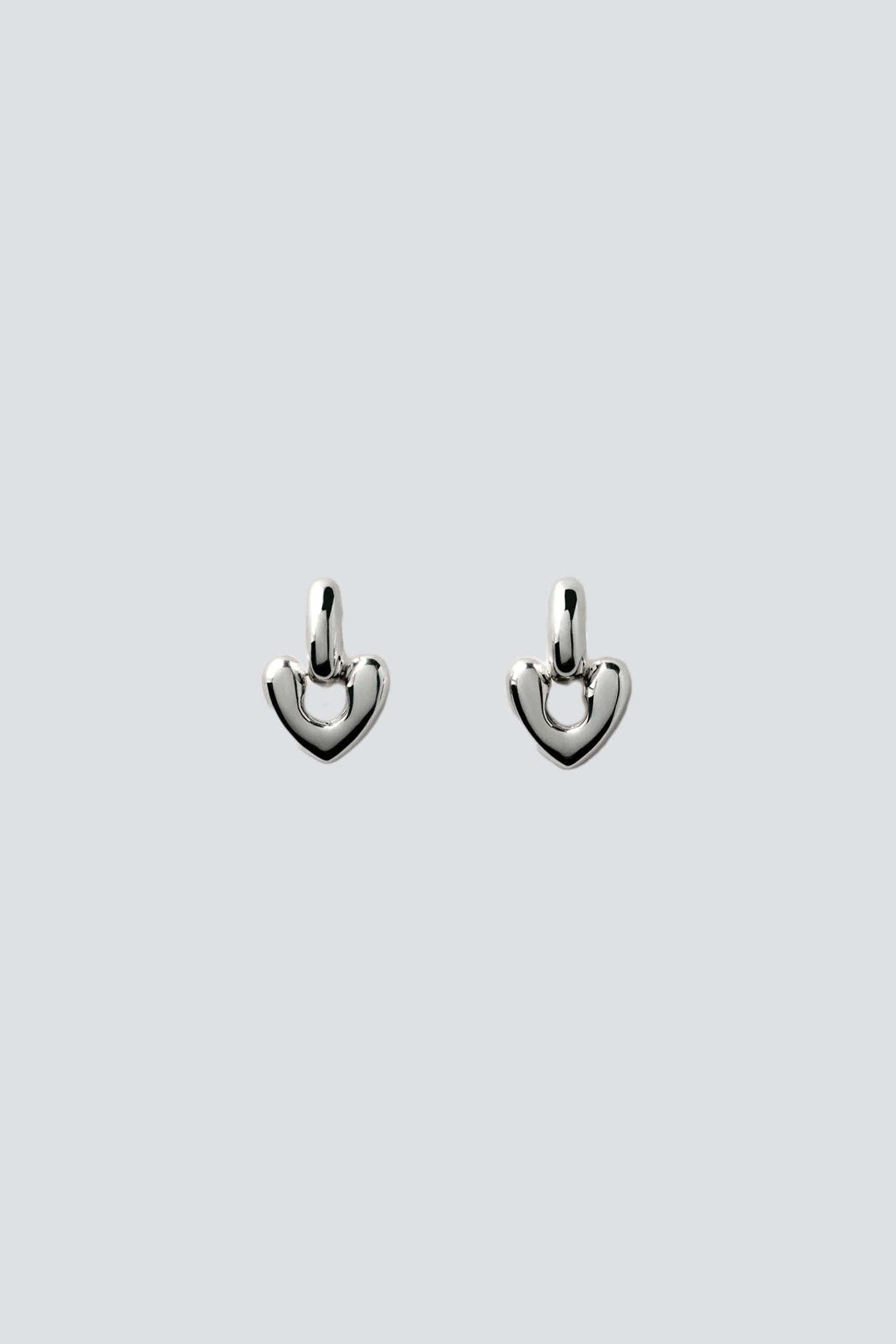Sterling Silver Small Heart Drop Earrings
