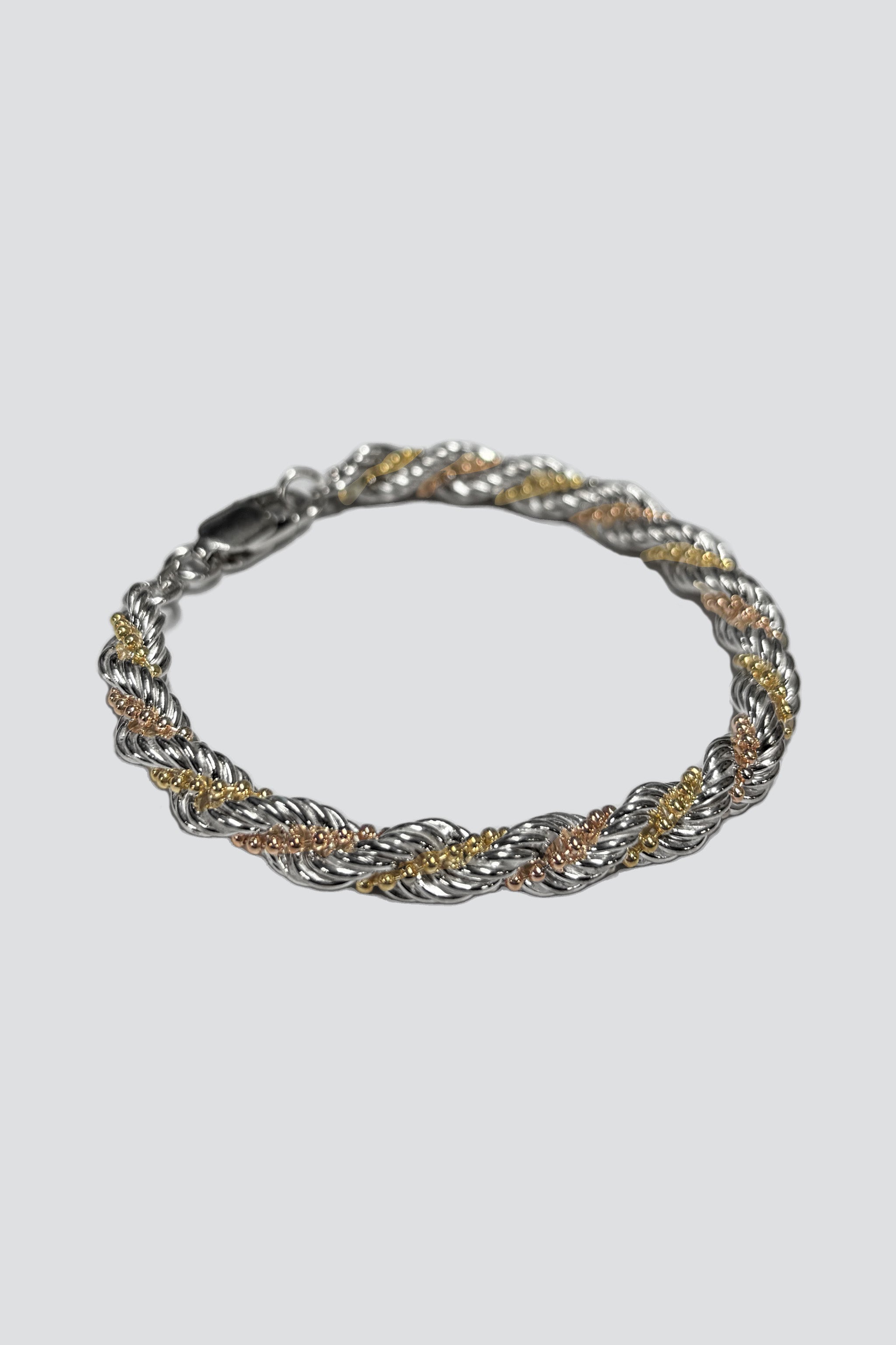 14K Gold and Sterling Silver Heavy Twist Chain
