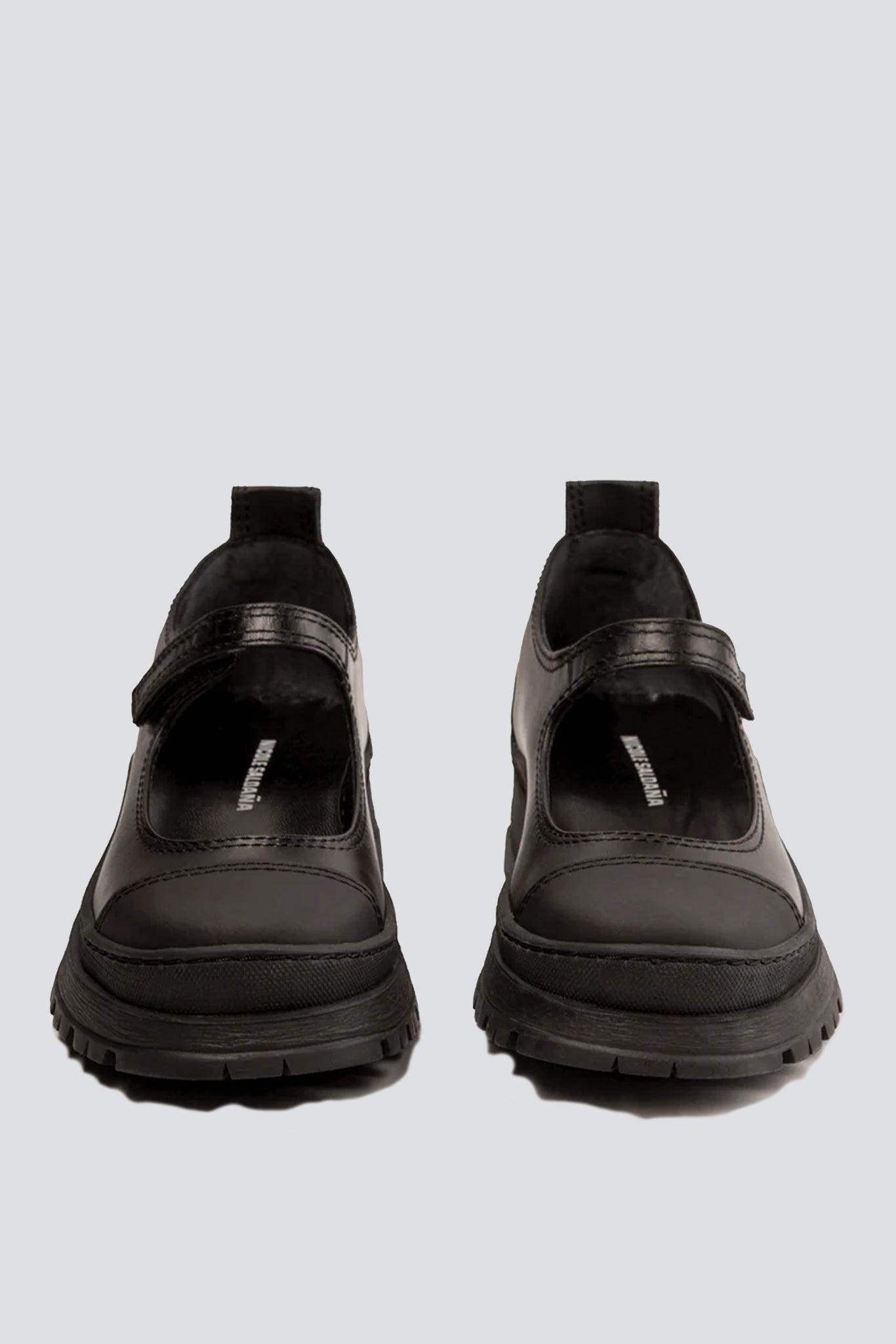 Black Leather Nadia Mary Jane