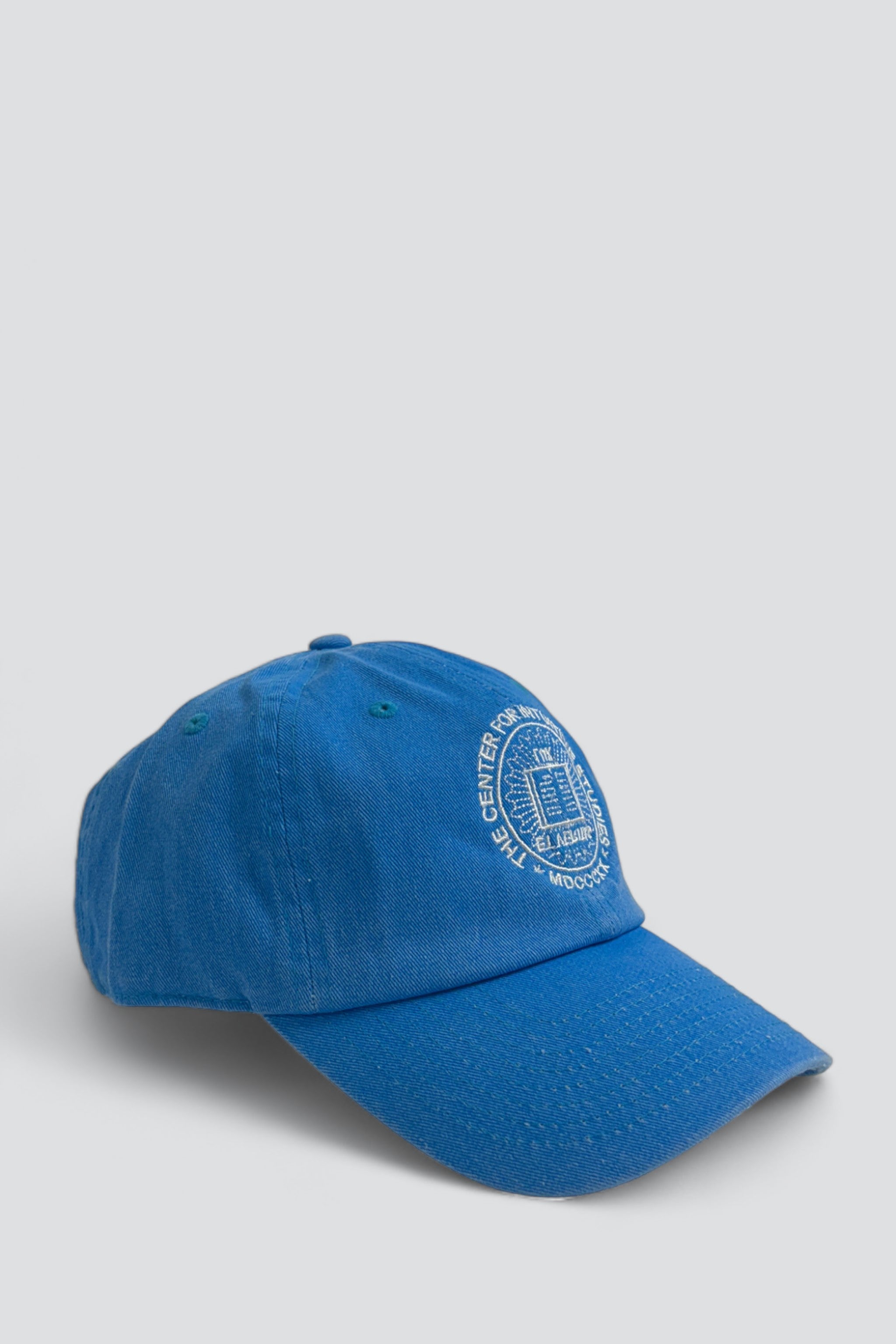 The Center for Intuitive Studies Circle Logo Hat - Neon Blue/White