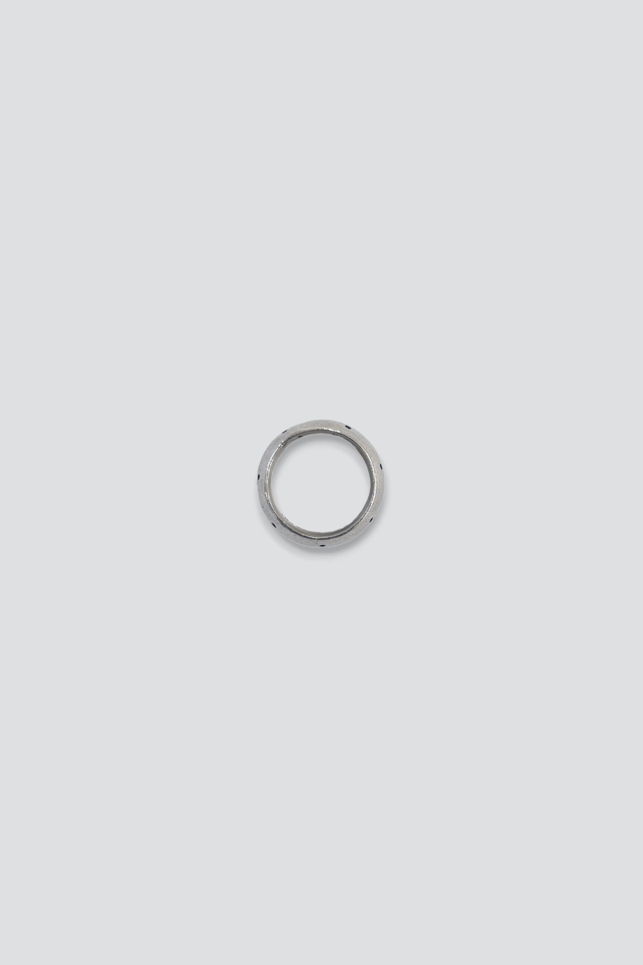 Sterling Silver Cut Dot Ring