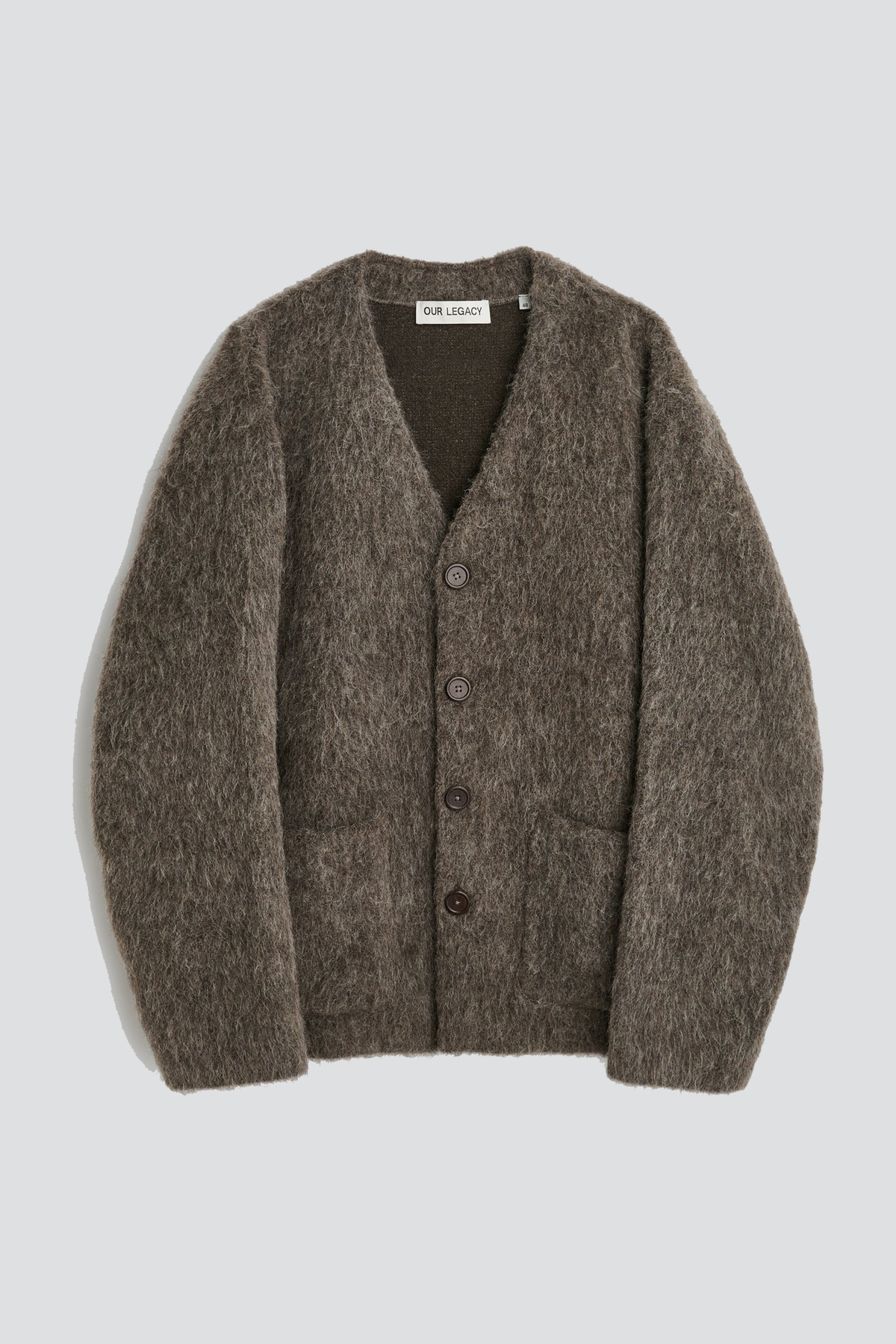 トップス OUR LEGACY CARDIGAN MOLE GREY MOHAIR 44 Mole Grey Cardigan - Our Legacy – Assembly New York