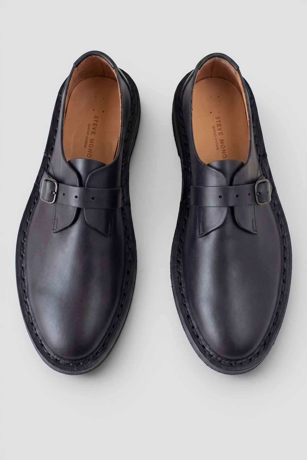 新品 STEVE MONO スティーブ モノ  革 レザー シューズ Black 10/35 Special Edition Shoe - Steve Mono – Assembly New York