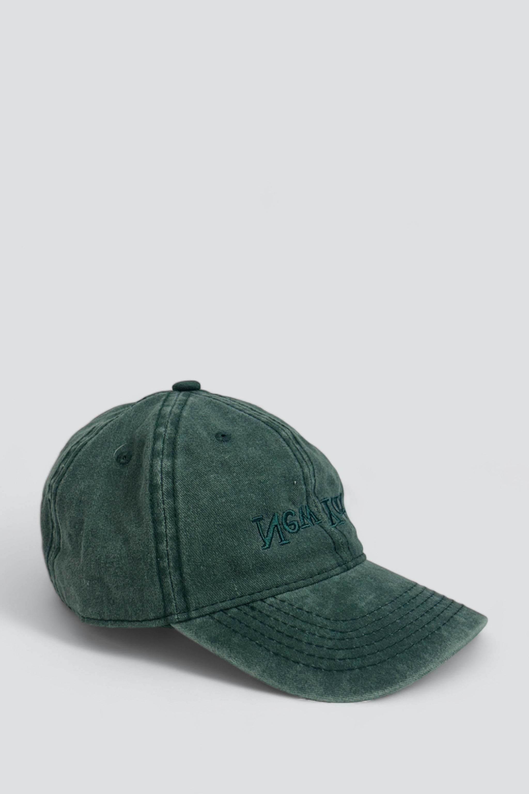 New York Embroidered Hat - Washed Green