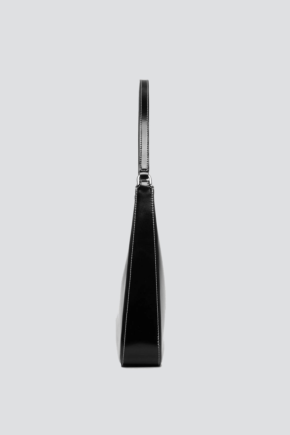 Black Leather Alec Bag