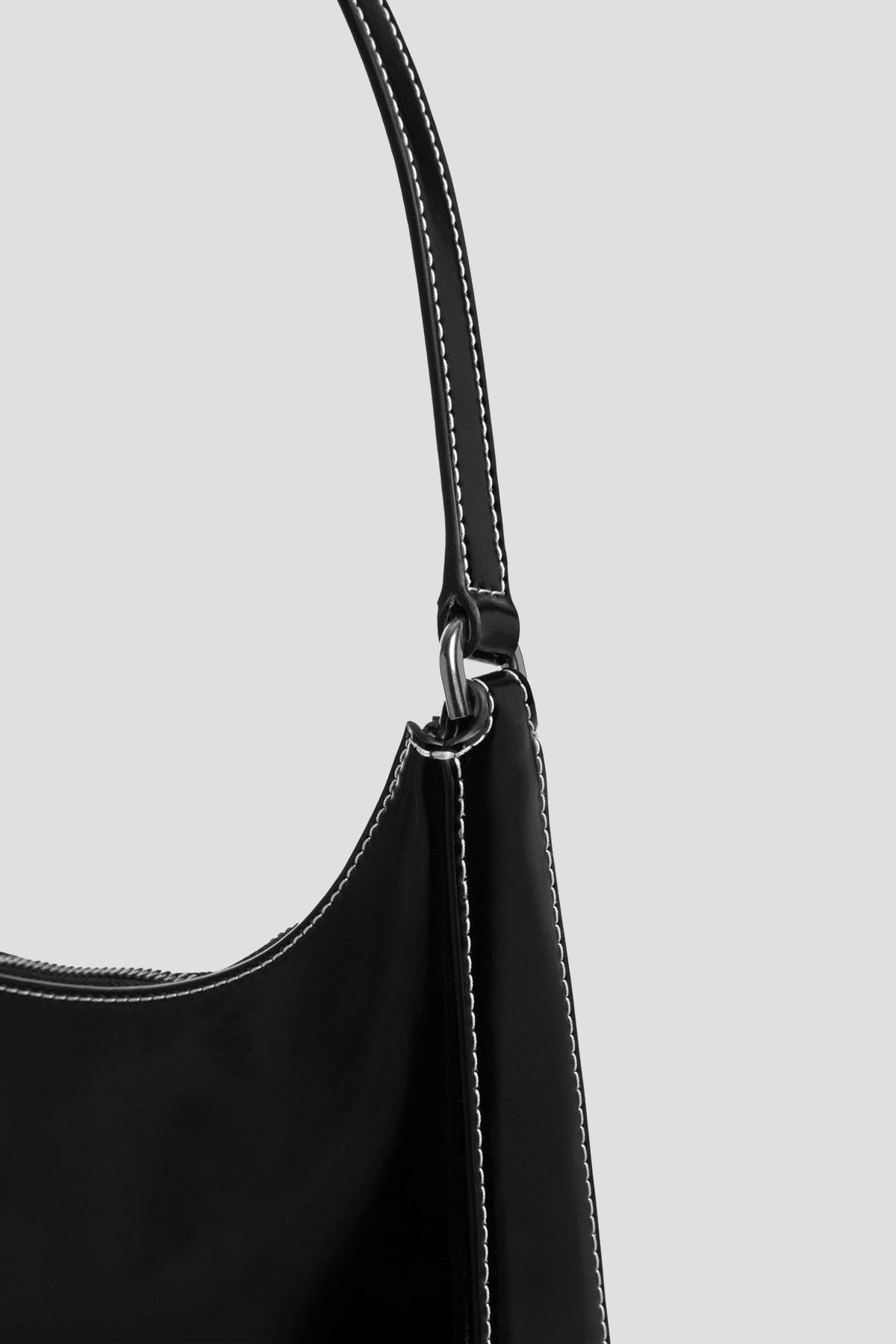 Black Leather Alec Bag