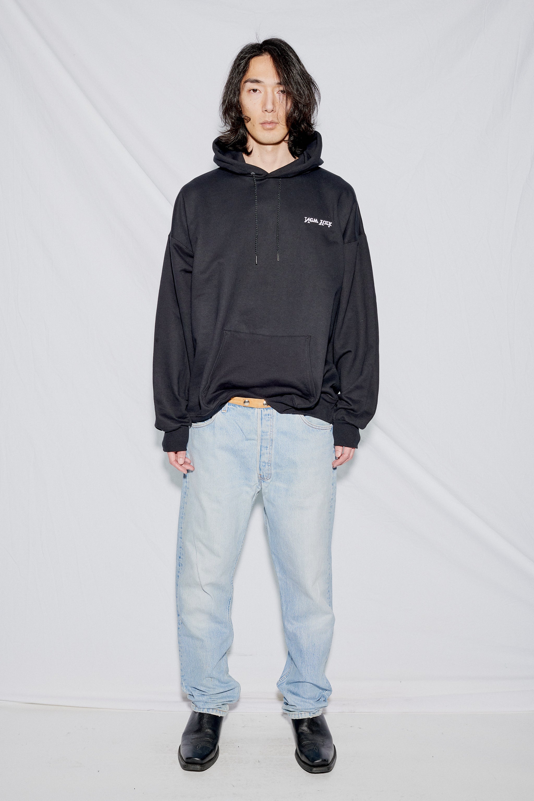 N.HOOLYWOOD N HOLLYWOOD 181-CS36-070 HOODIE BLACK SIZE 36