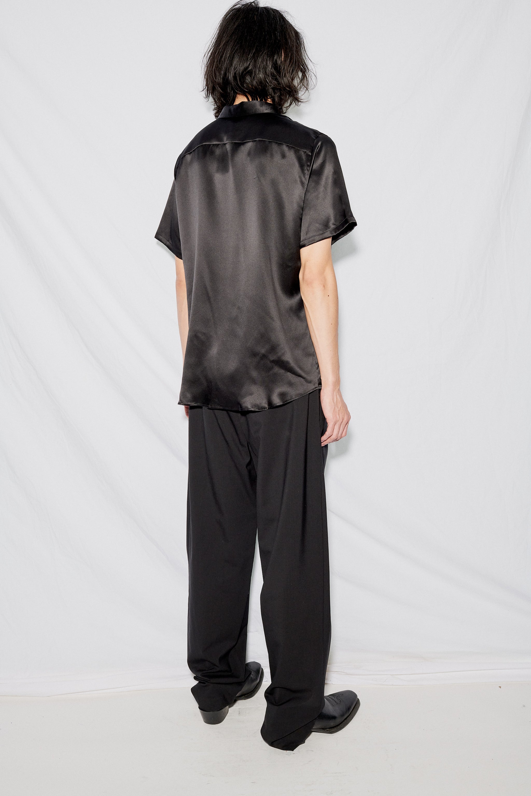 Black Silk Chela Shirt