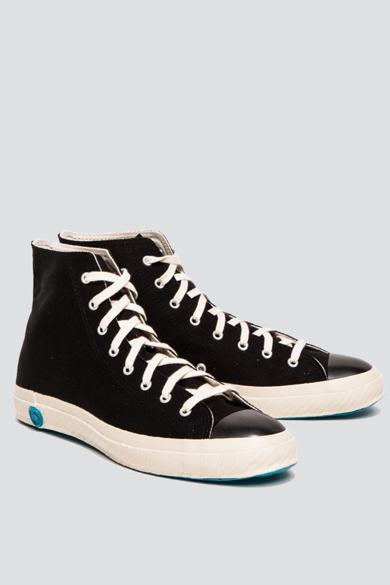 High Top Canvas Sneaker - Black