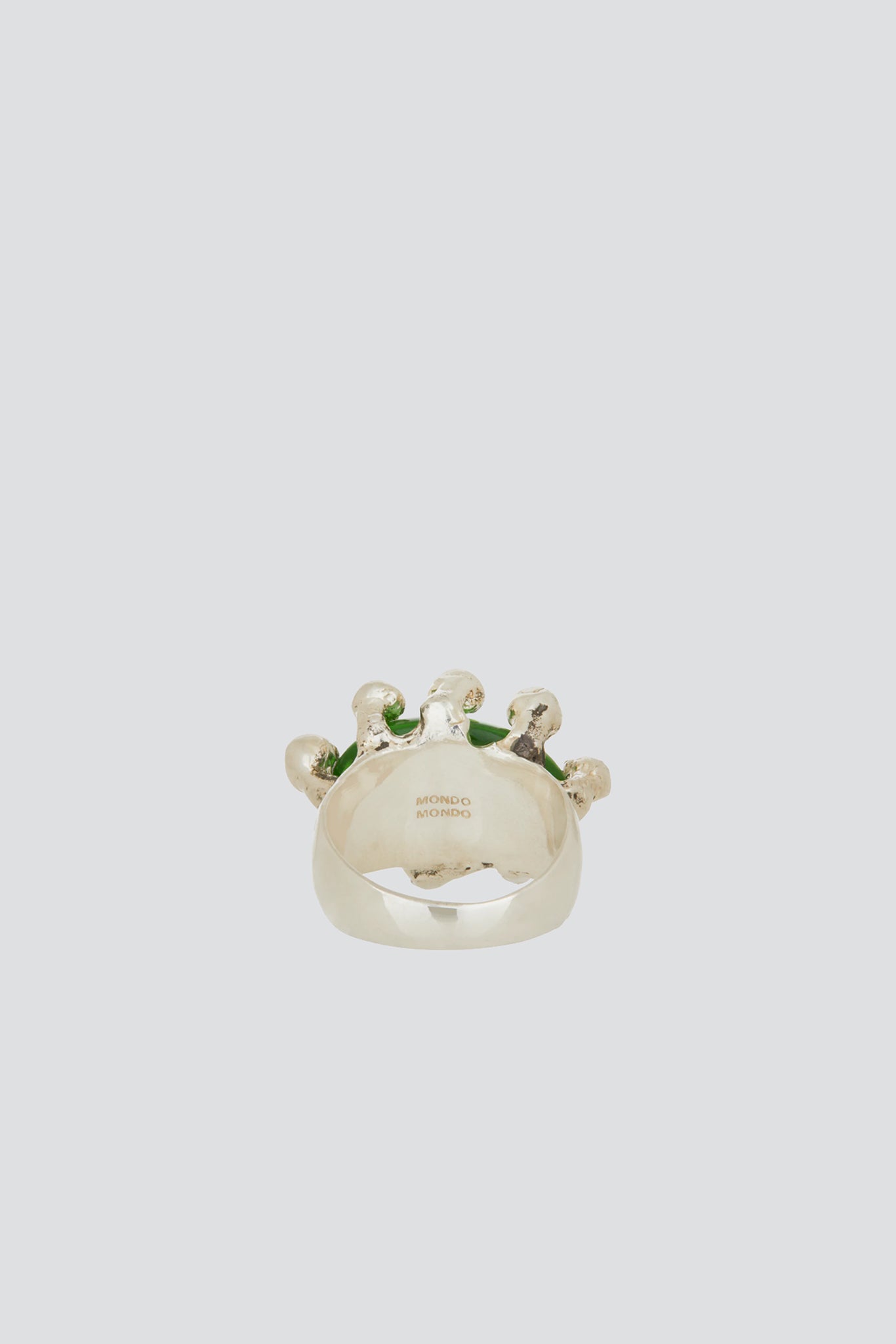 Sterling Silver Emerald Diva Ring