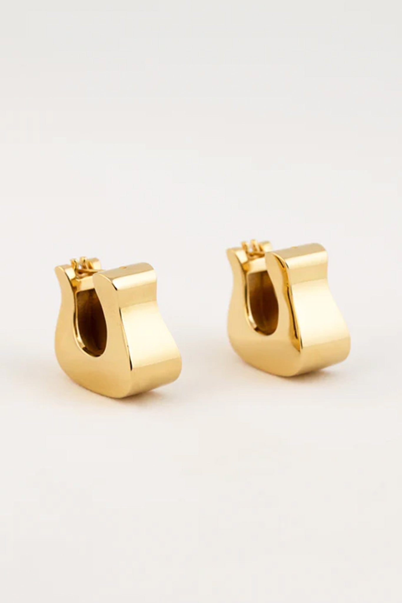 18k Gold Vermeil Hoof Earrings