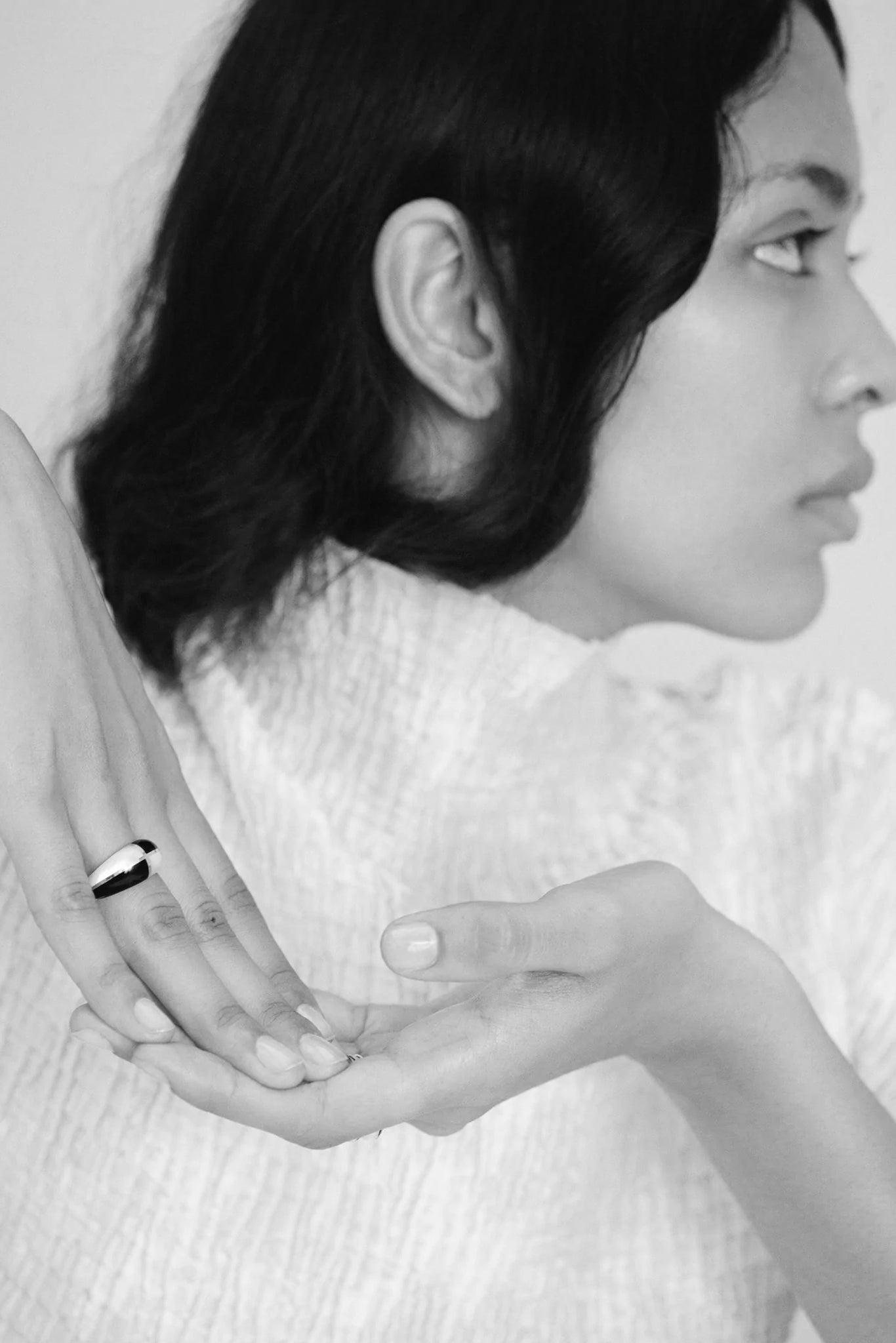 14K Gold Form Inlay Ring II