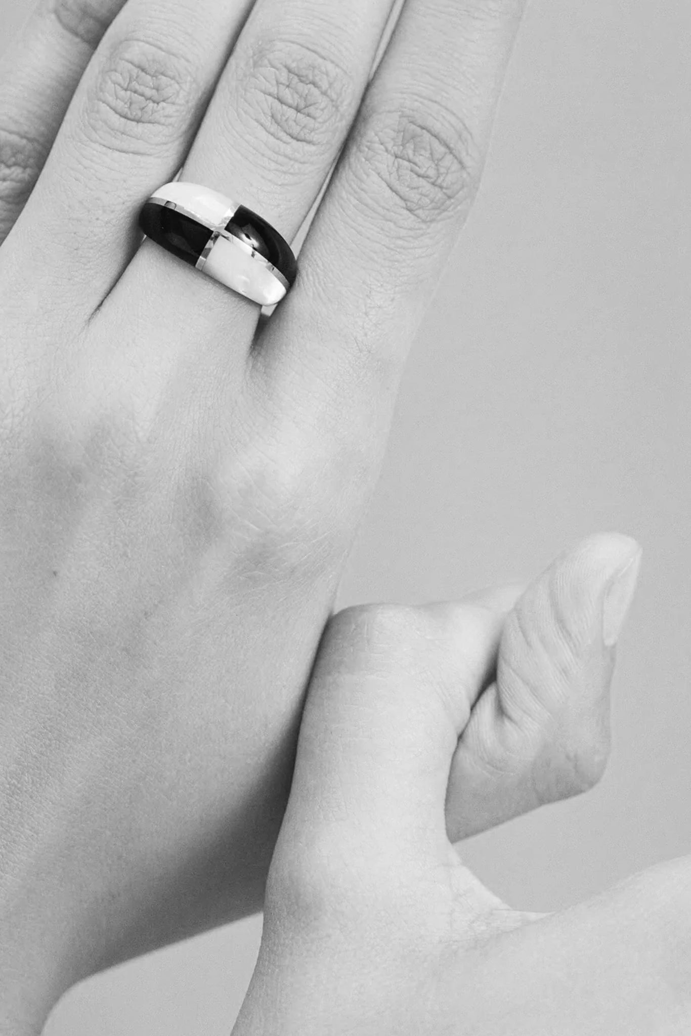 14K Gold Form Inlay Ring II