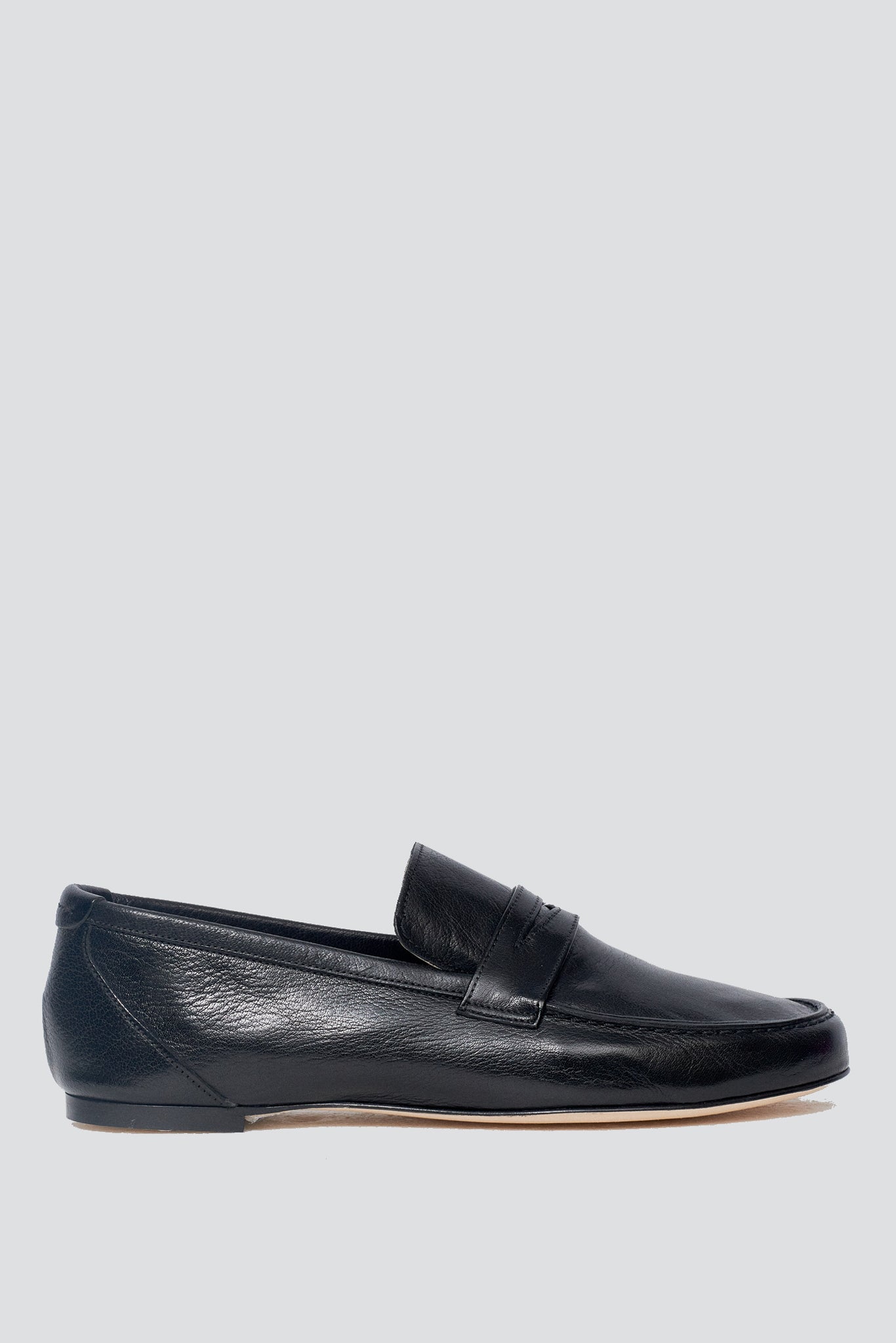 Black Leather Loafer