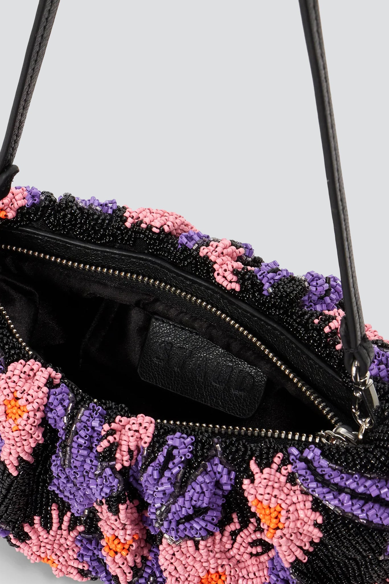 Quartz Acid Floral Beaded Bean Bag