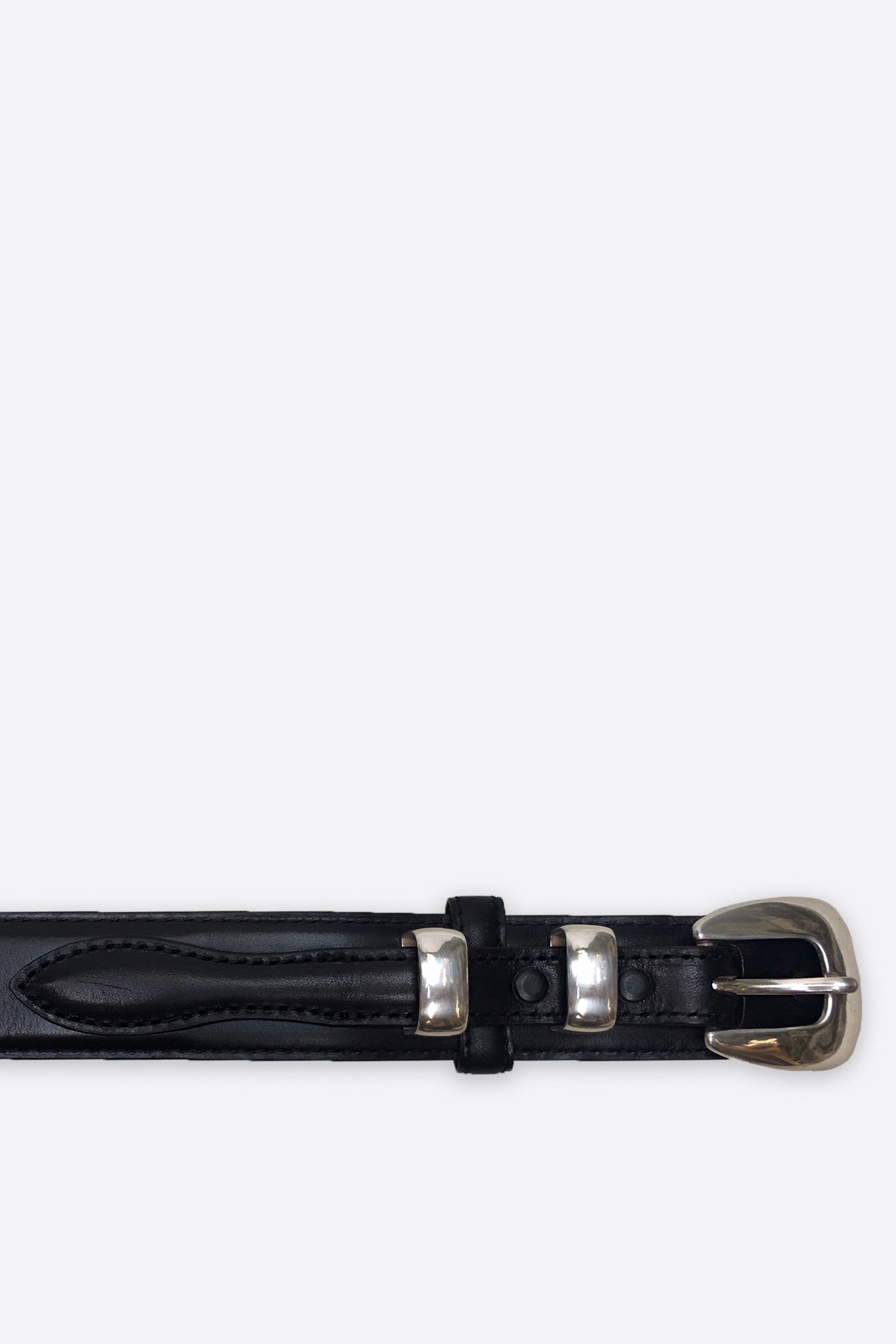 Black Leather Ranger Belt