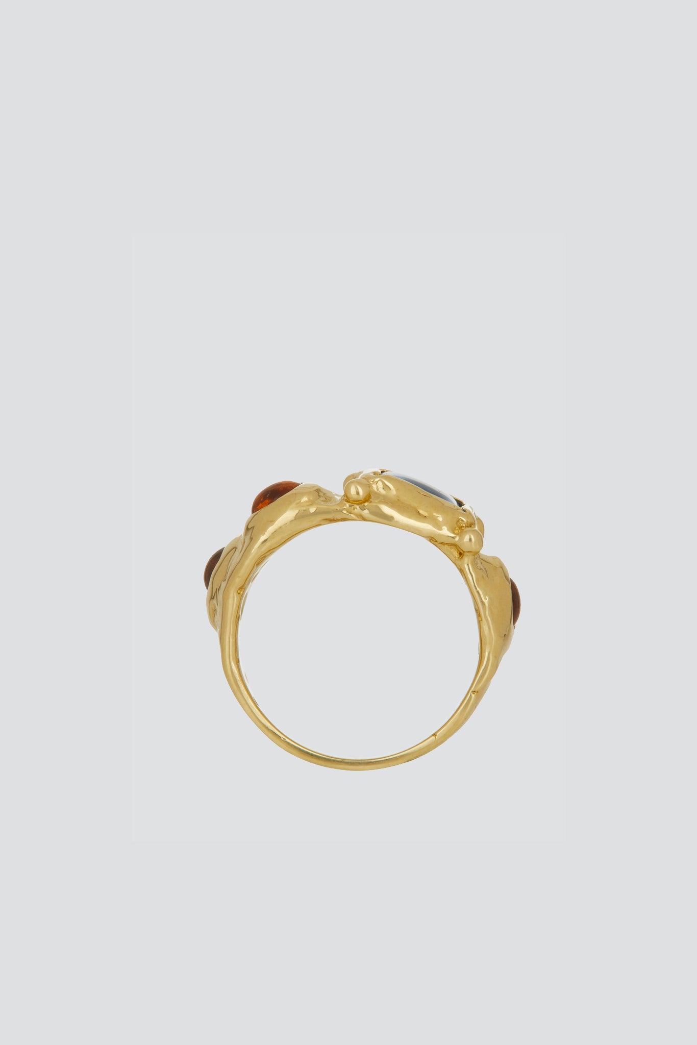 Light Blue Suede Ring