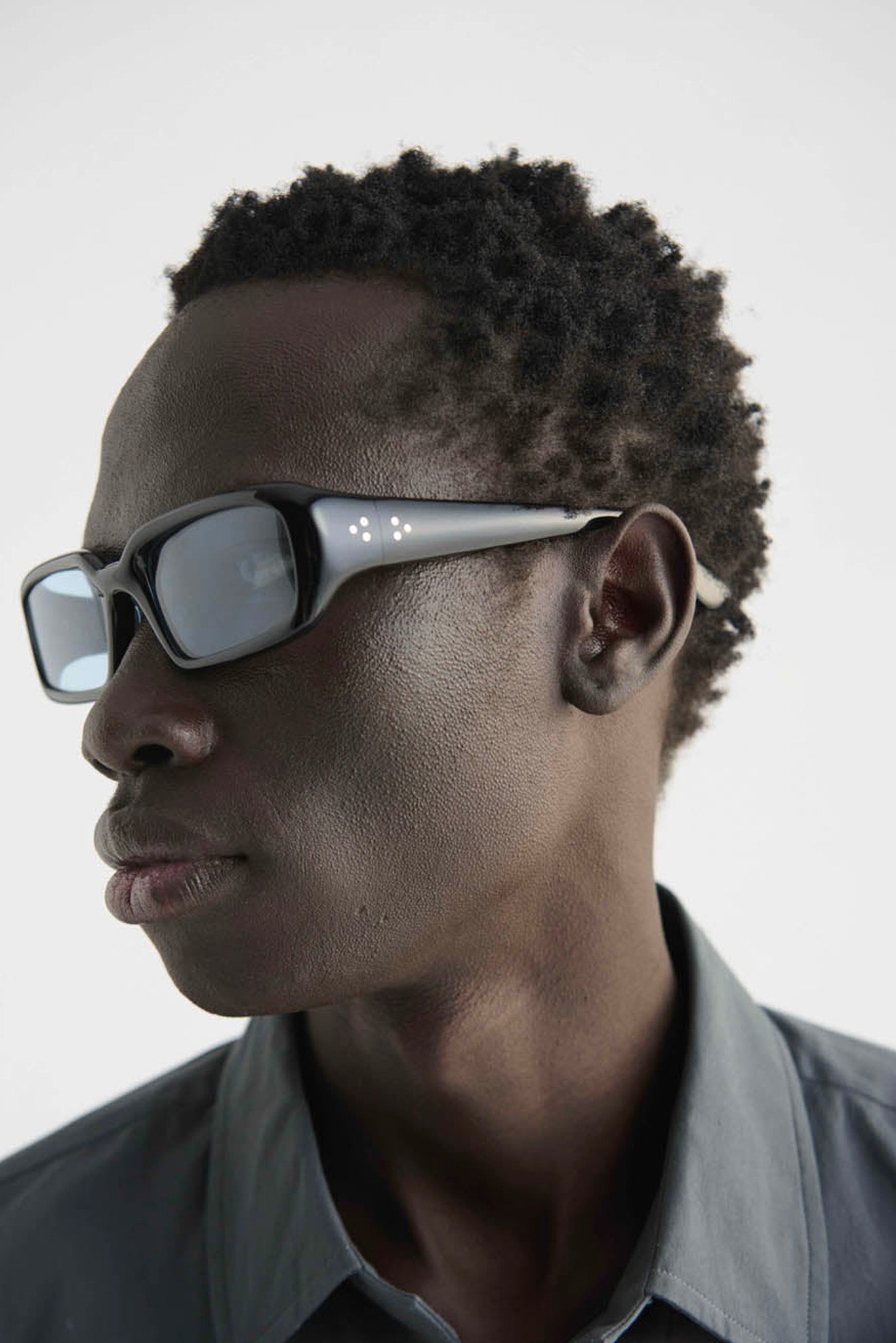 Acetate Black/Blue Mektoub Sunglasses