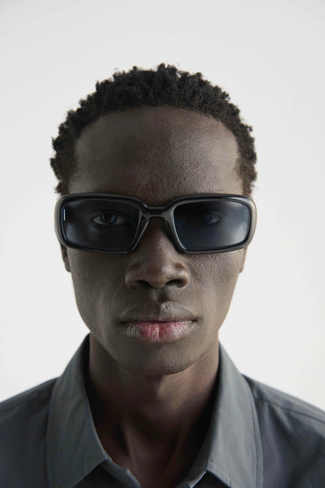 Acetate Black/Blue Mektoub Sunglasses
