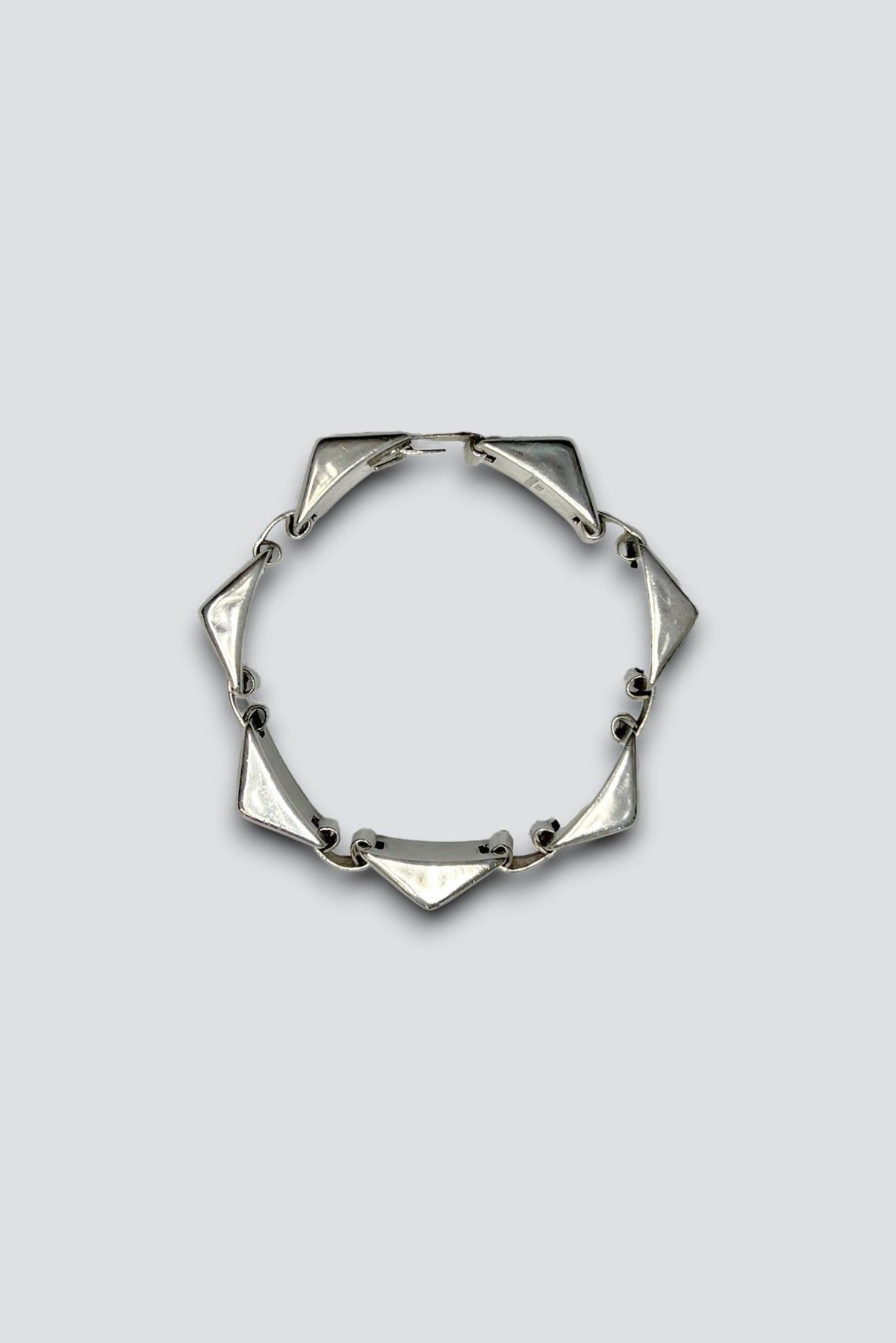Sterling Silver Heavy Corner Bracelet