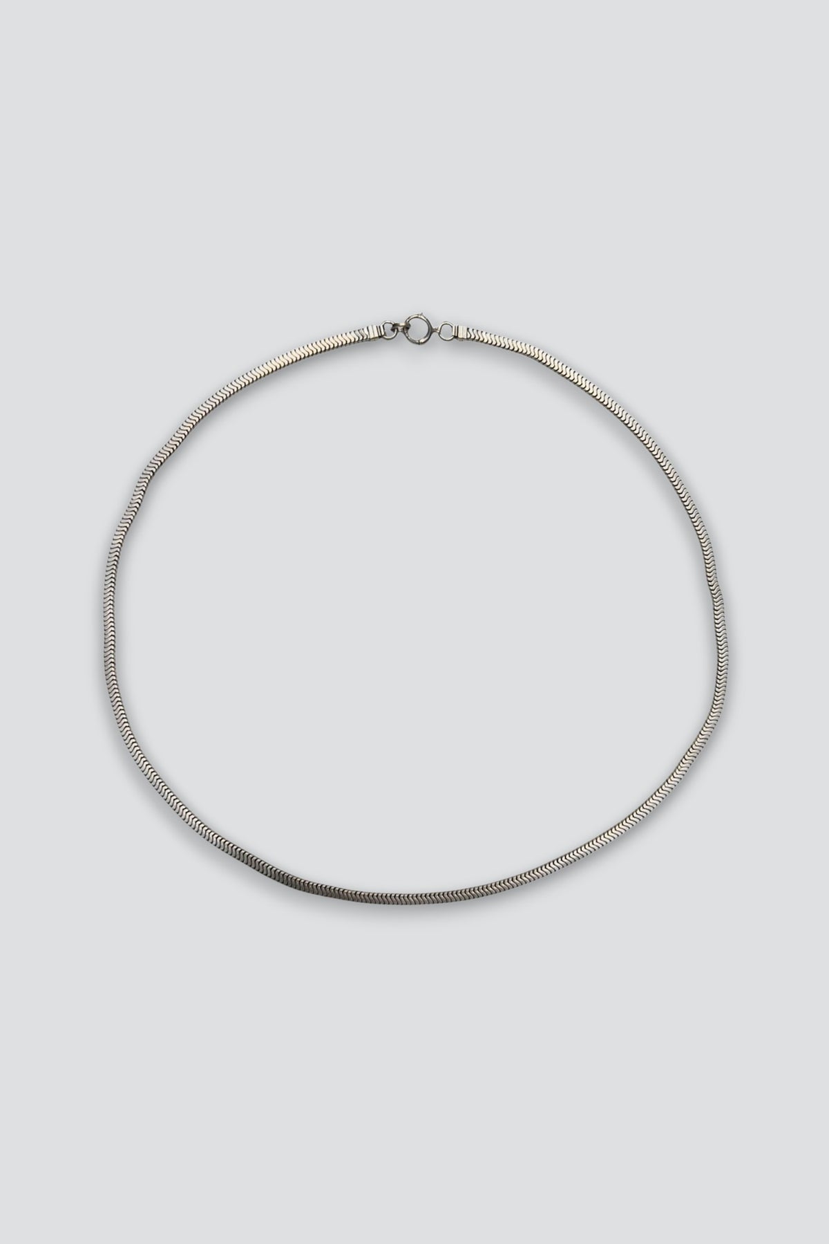 Sterling Silver Flat Snake Chain Necklace