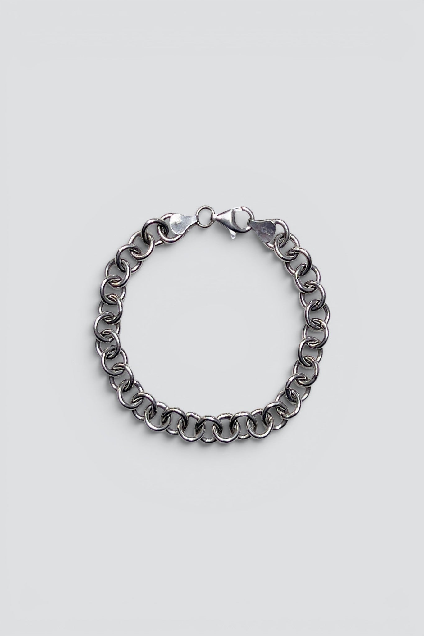 Sterling Silver Circle Link Bracelet
